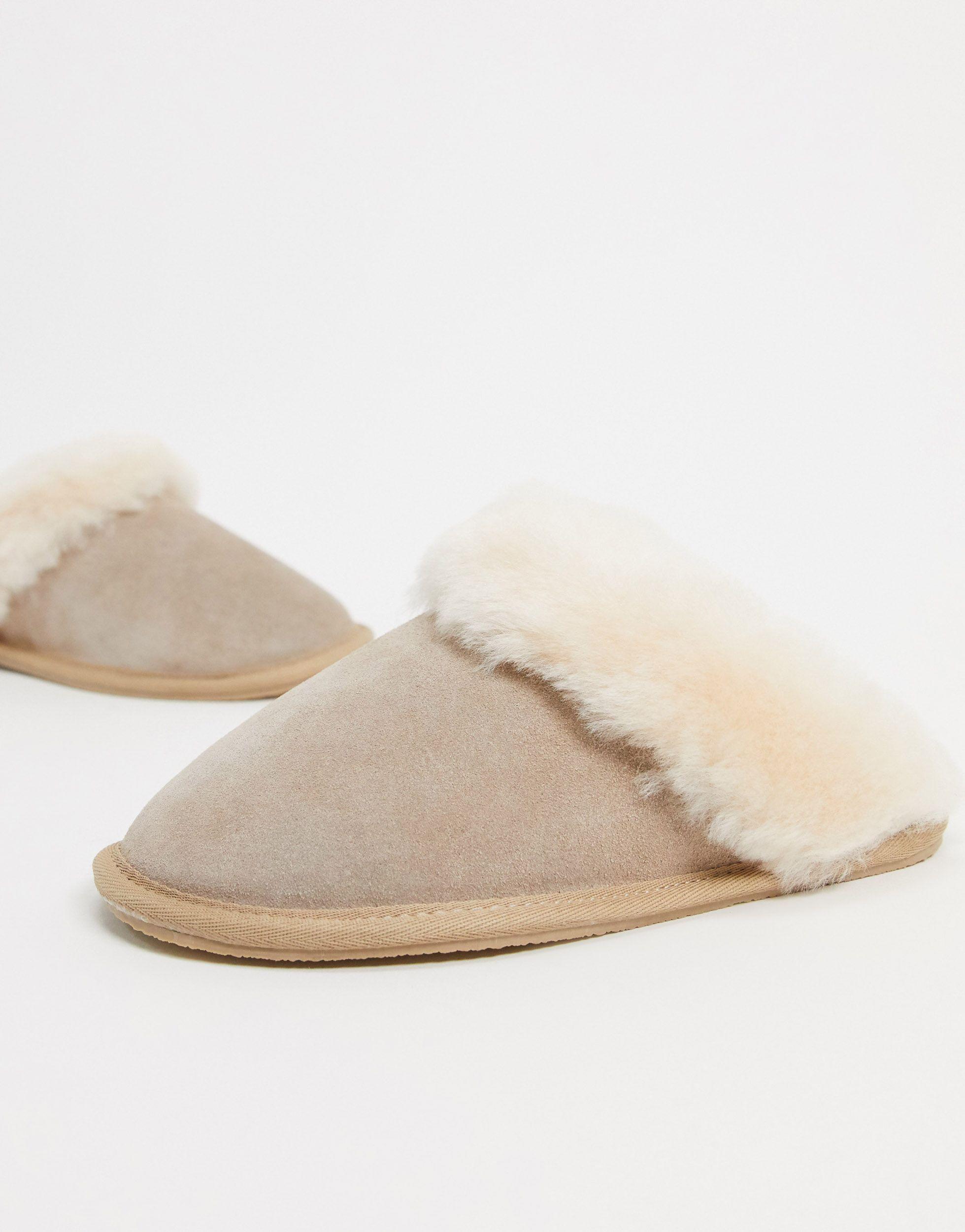 Sheepskin slippers asos Clearance