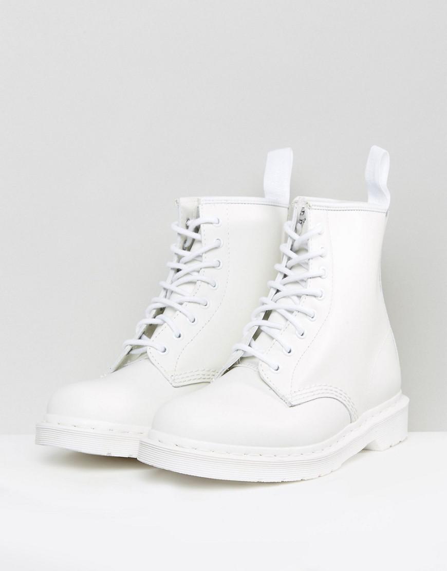 dr martens 1460 mono boot white smooth