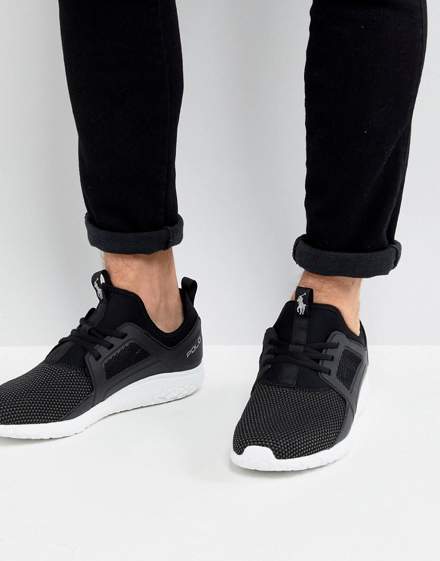 Zapatillas de deporte negras de mezcla de malla y neopreno Performance  Train 150 Polo Ralph Lauren de Tejido sintético de color Negro para hombre  | Lyst