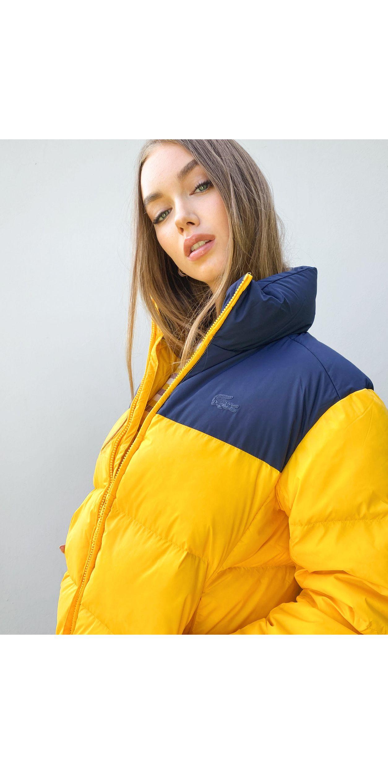 doudoune lacoste jaune