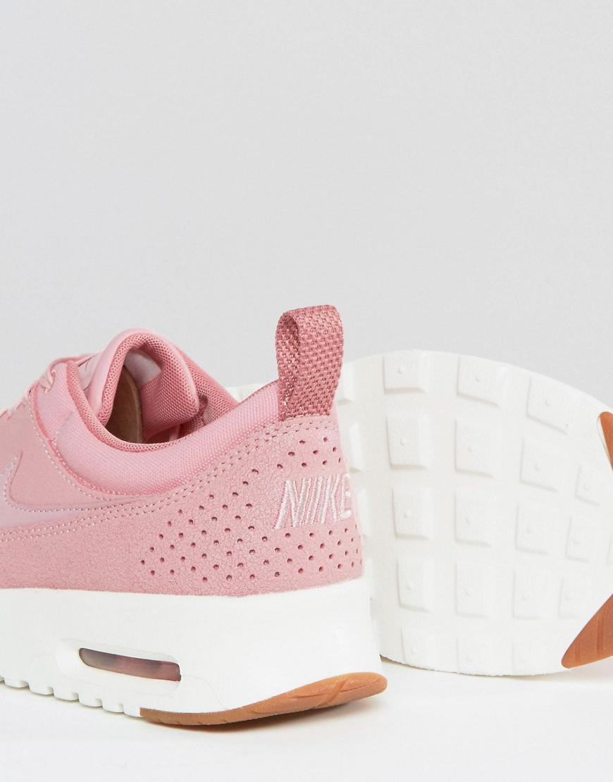 nike air max thea basket weave trainers in pink