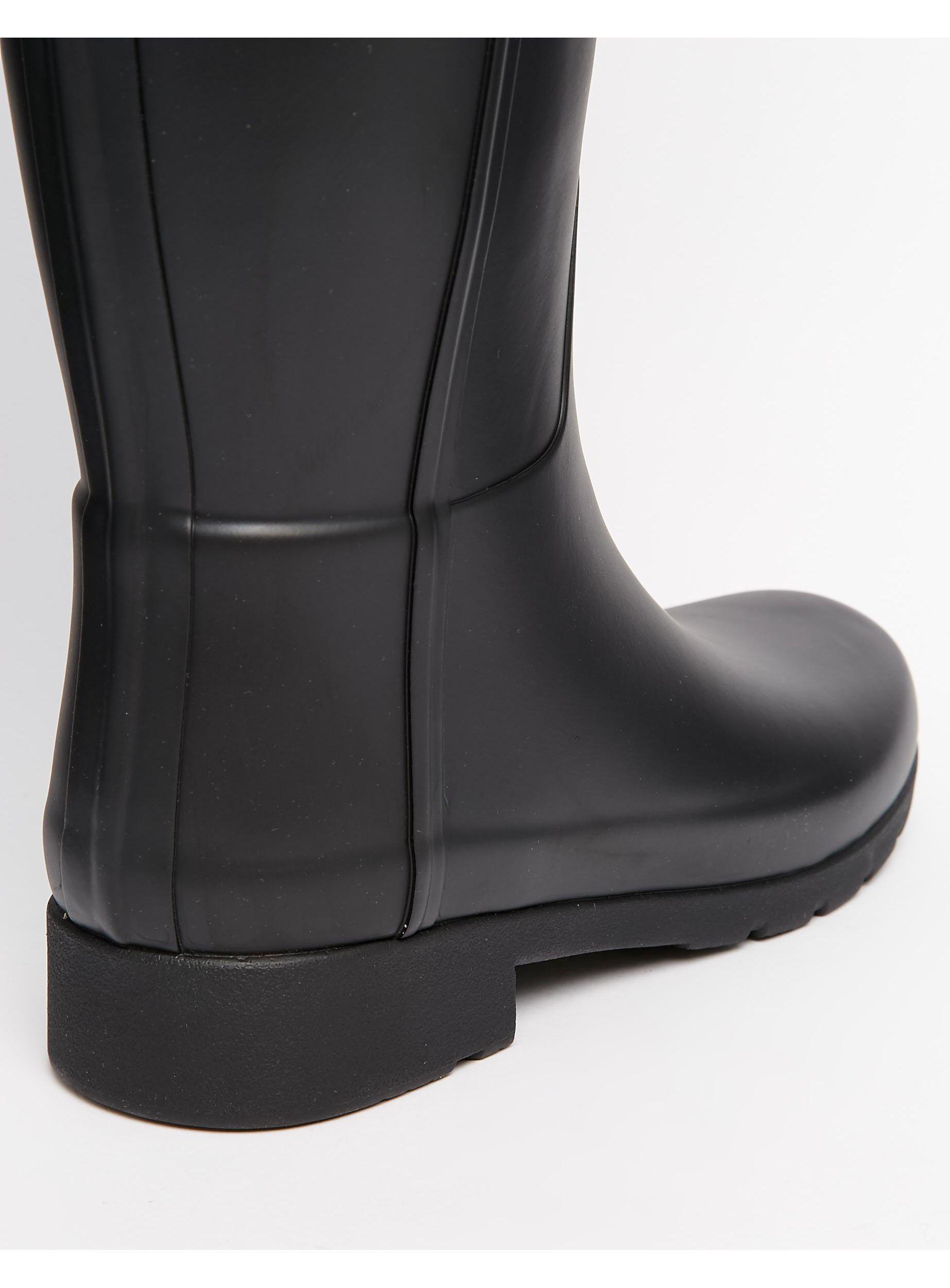Gumboots Hunter Original Tall Gloss Black Rain Boot Hunter