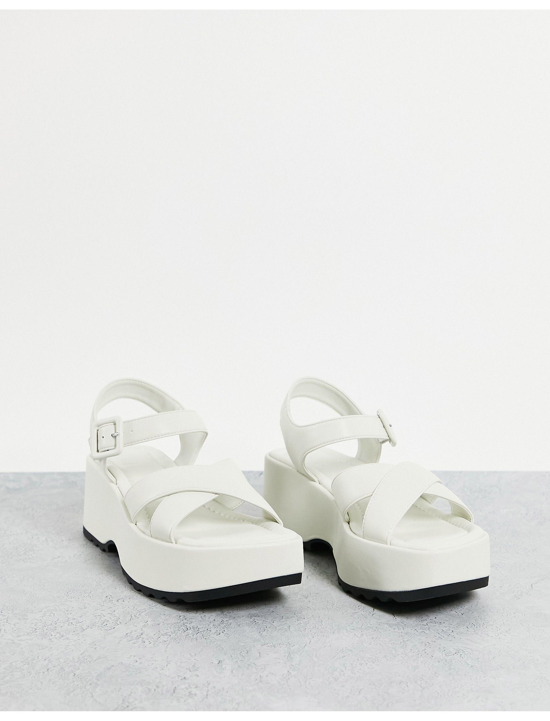 Sandalias blancas mujer mango hot sale