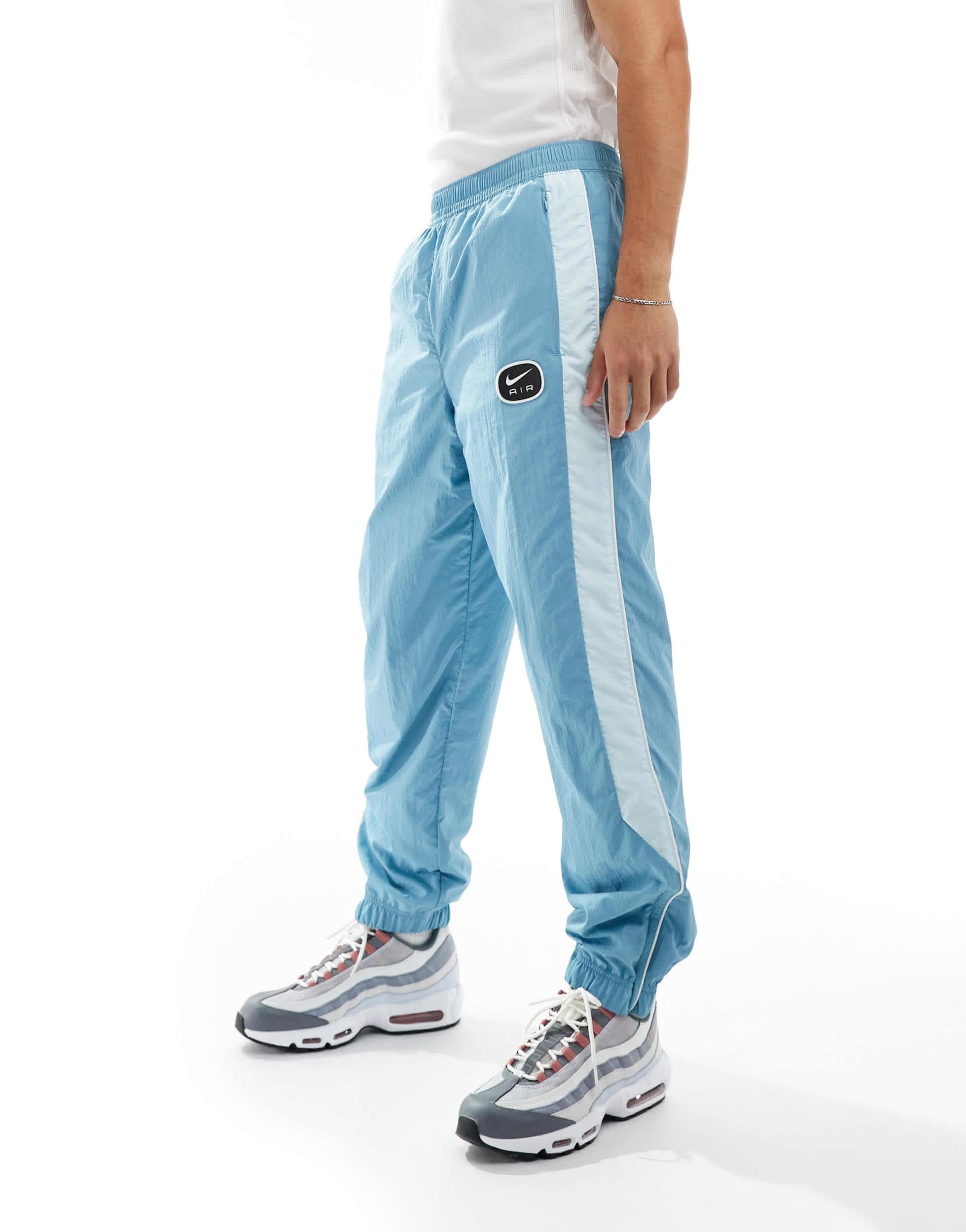 Nike – swoosh air – jogginghose aus webstoff in Blau für Herren