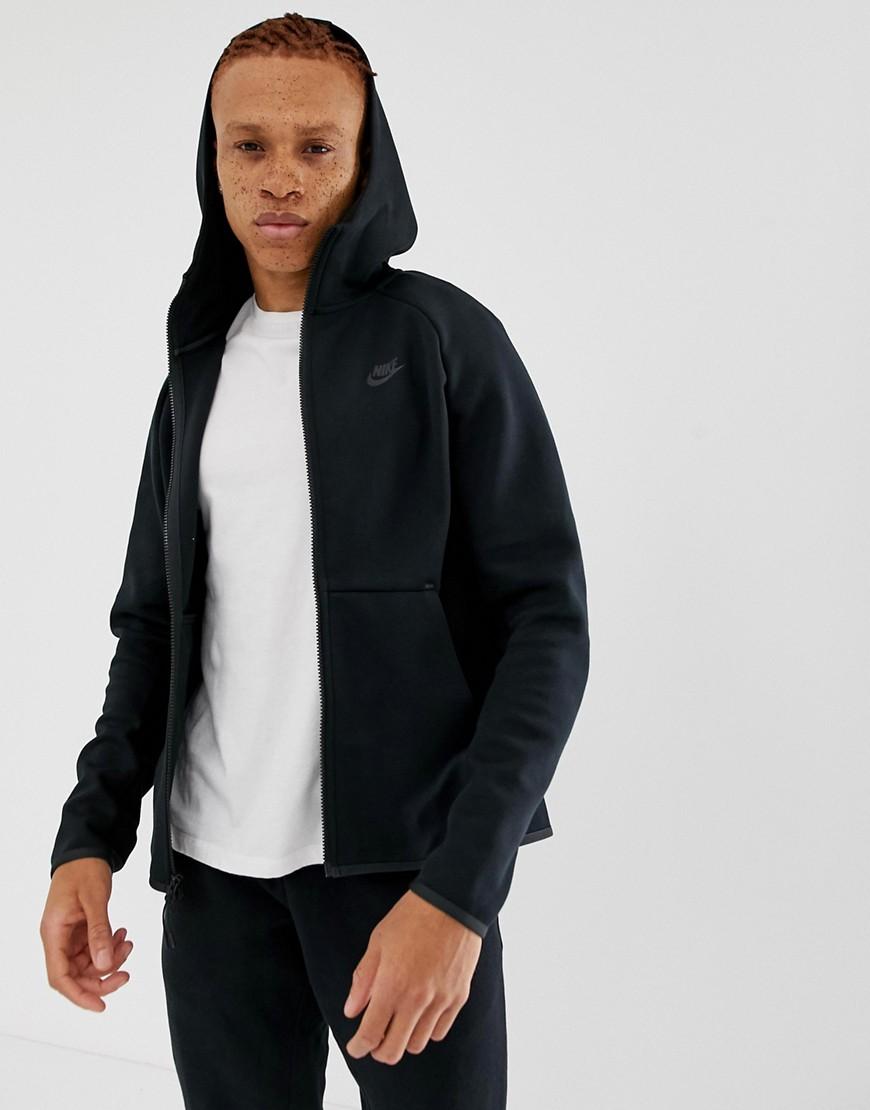 Nike Tech Fleece Zip Through Hoodie In Black 928483-010 for Men - Lyst