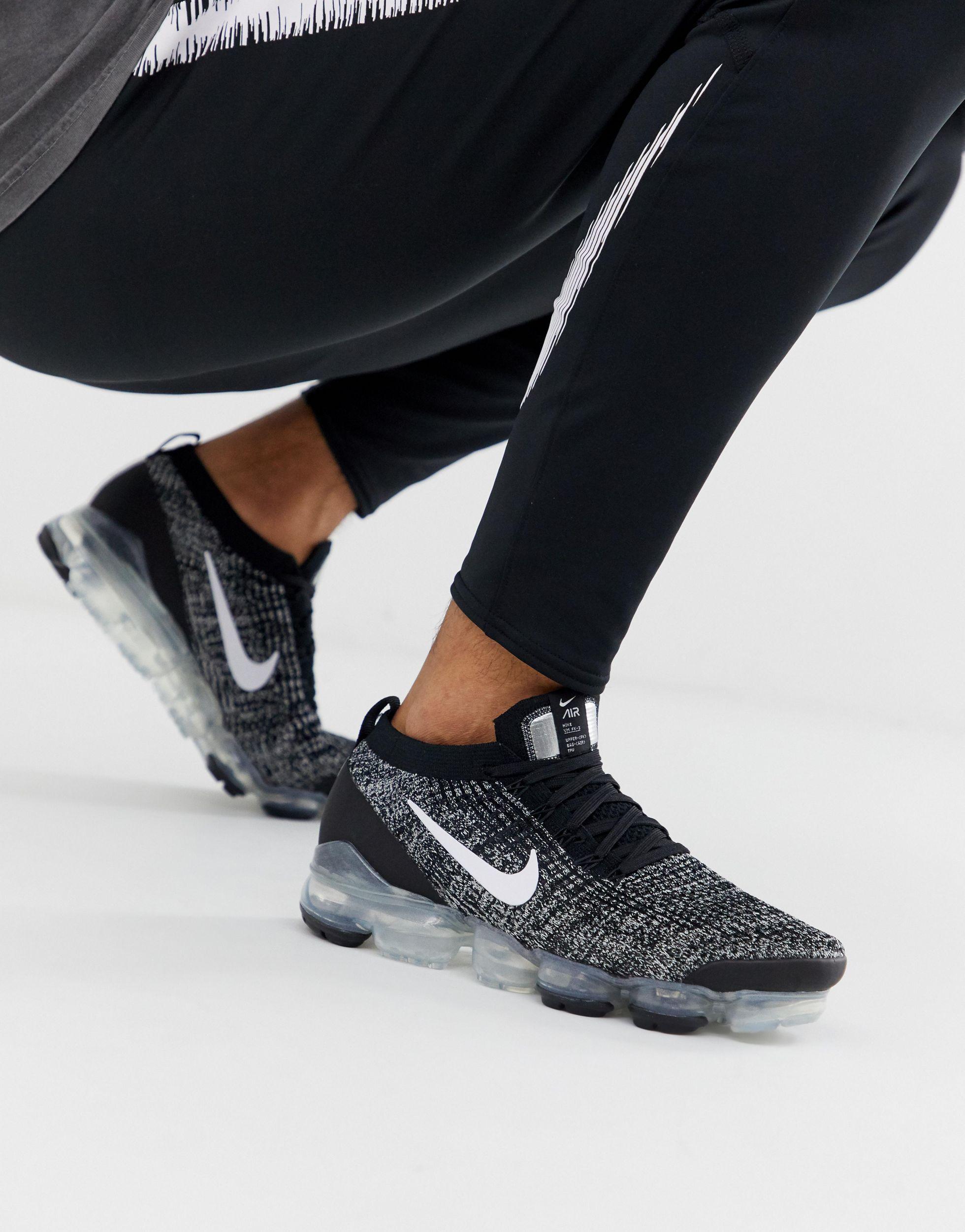 Nike Air Vapormax Flyknit 3 - Running Shoes in Black/White (Black) for Men  | Lyst Australia