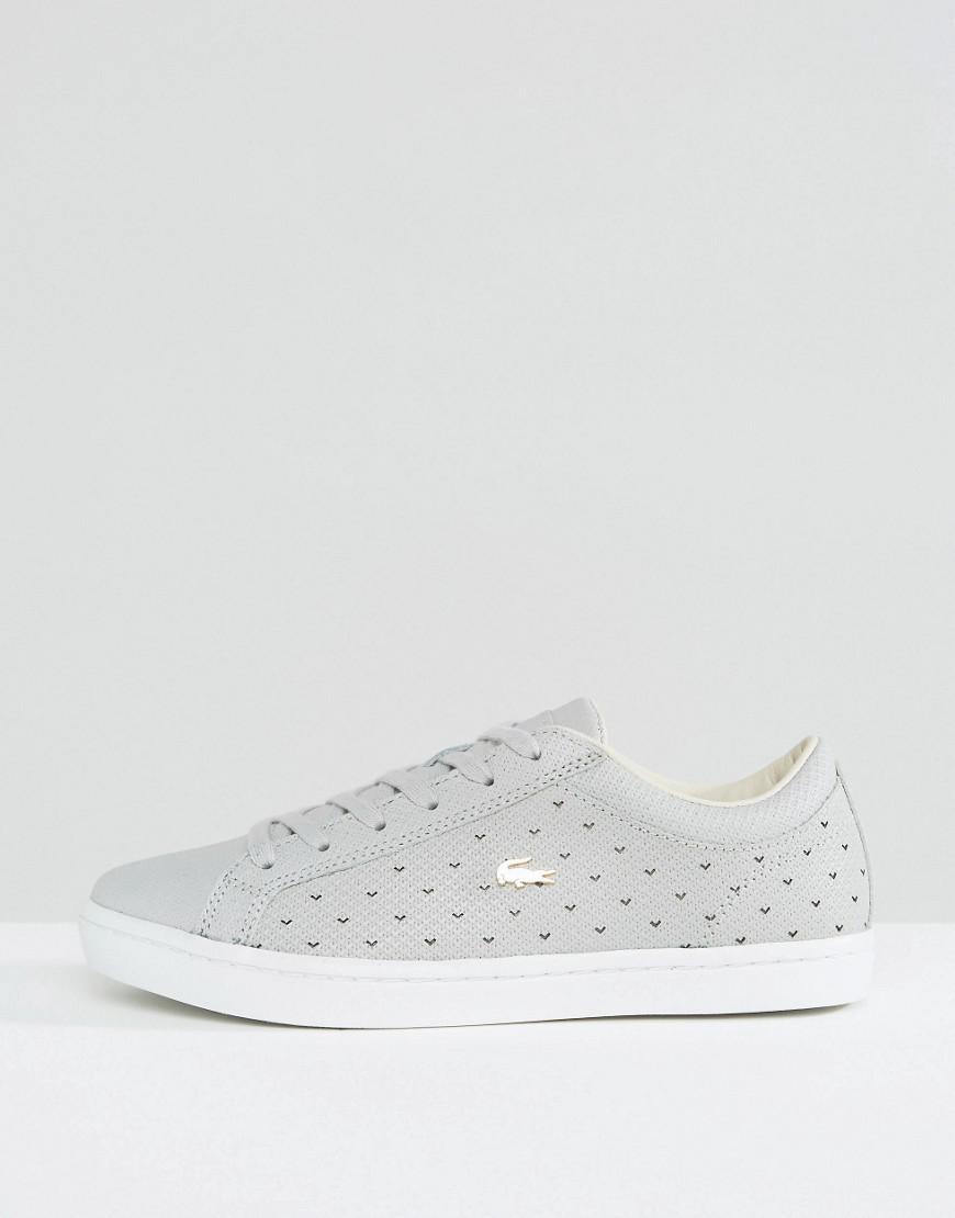 women's straightset leather trainers with golden croc