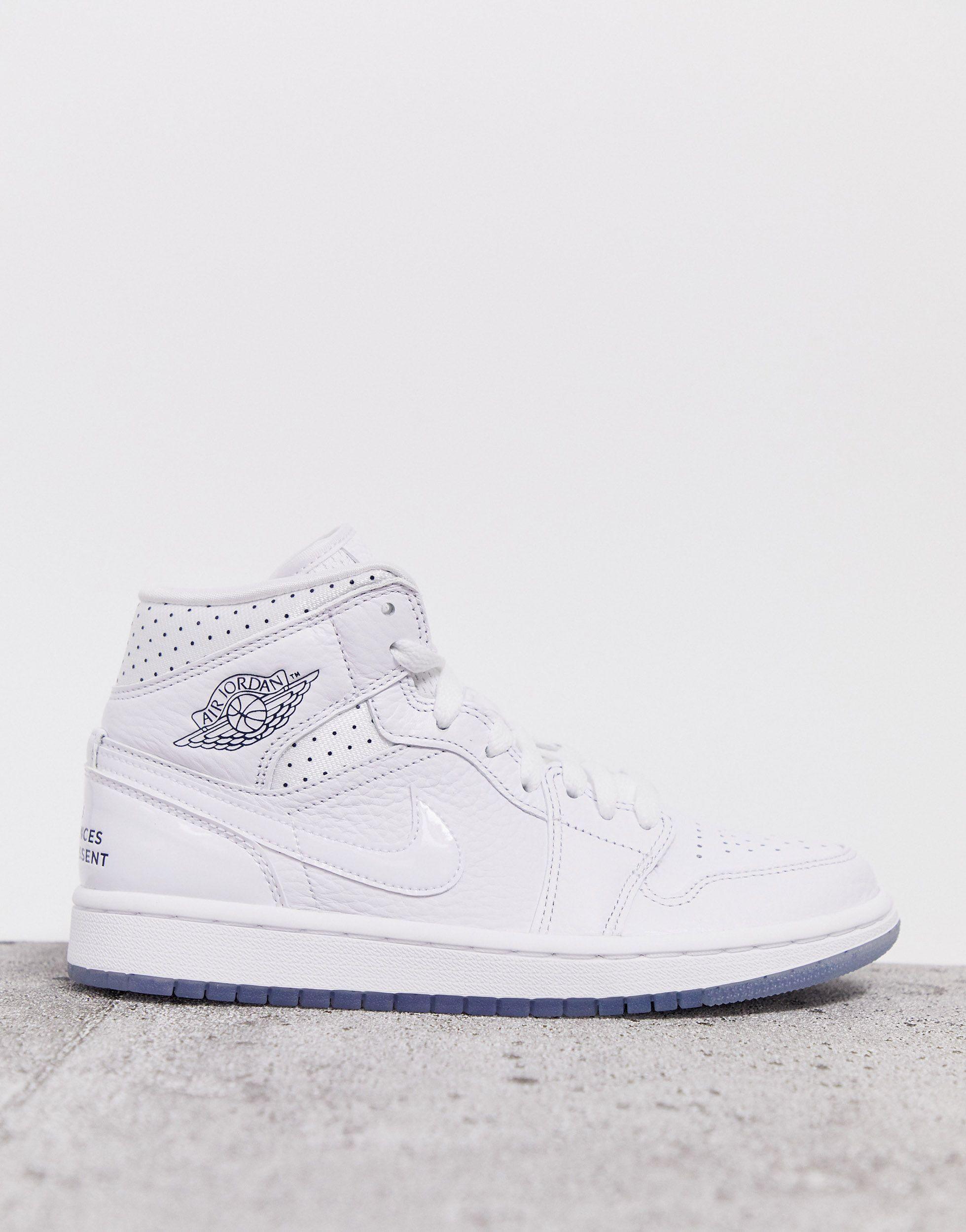 Nike Rubber Air Jordan 1 Mid Womens World Cup Trainers in White - Lyst