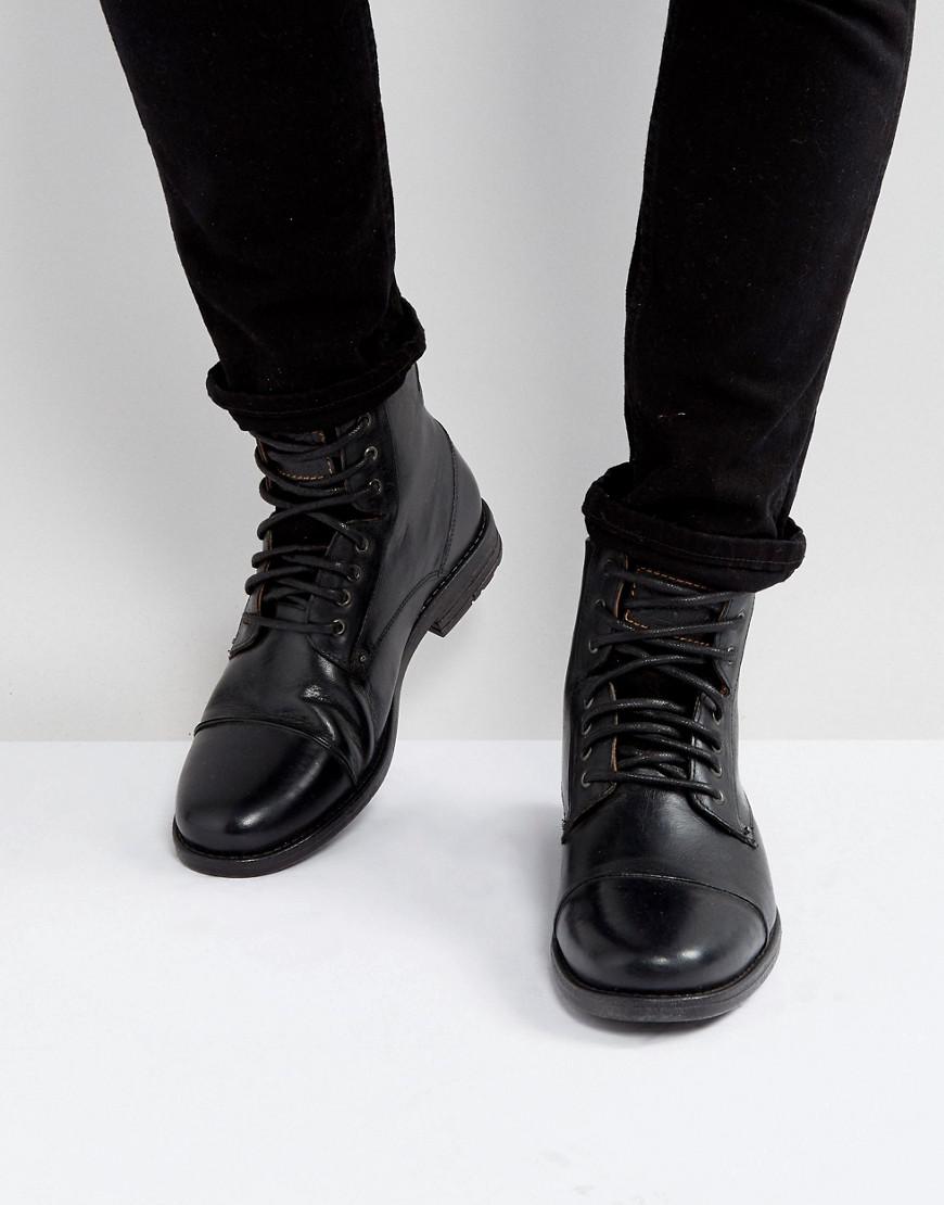 levis emerson boots black,Free delivery,www.wearpumps.com