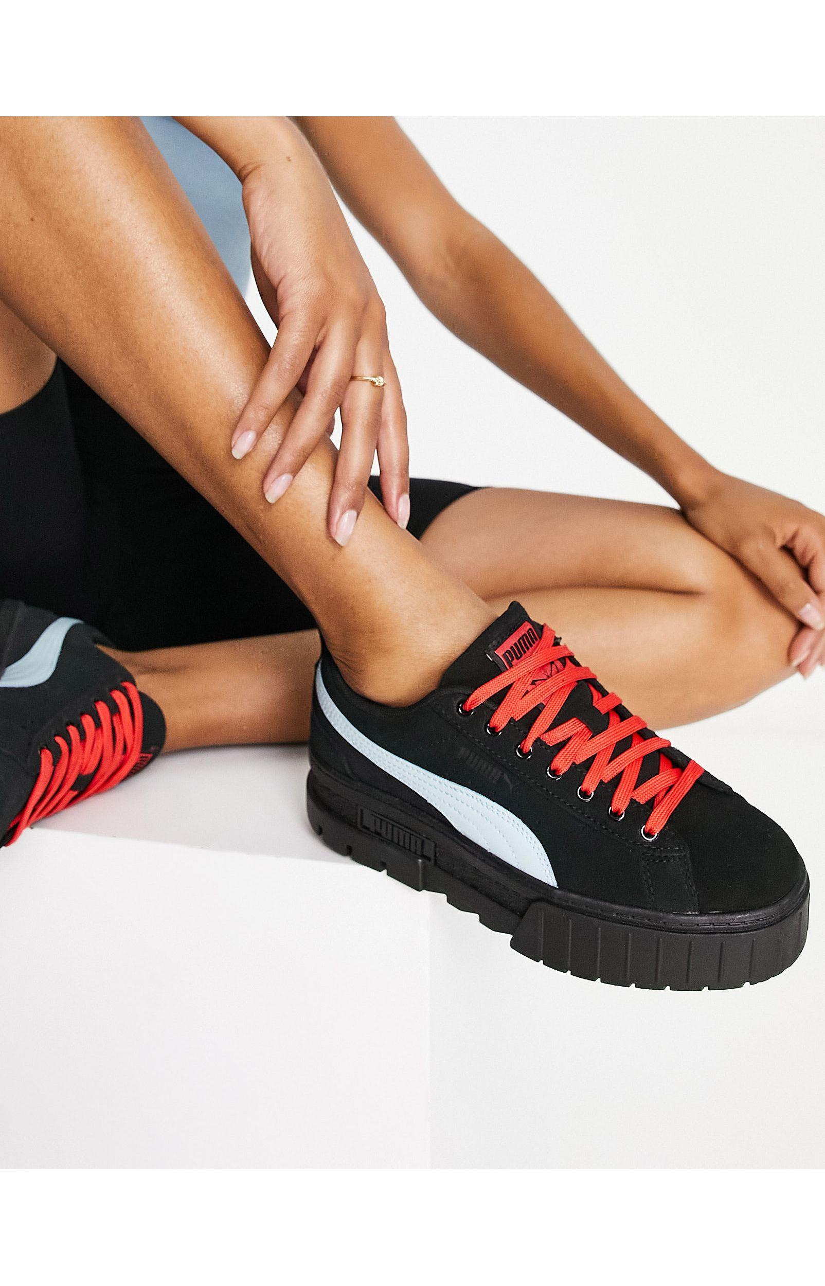 PUMA X Dua Lipa Mayze Platform Sd Sneakers in Black | Lyst