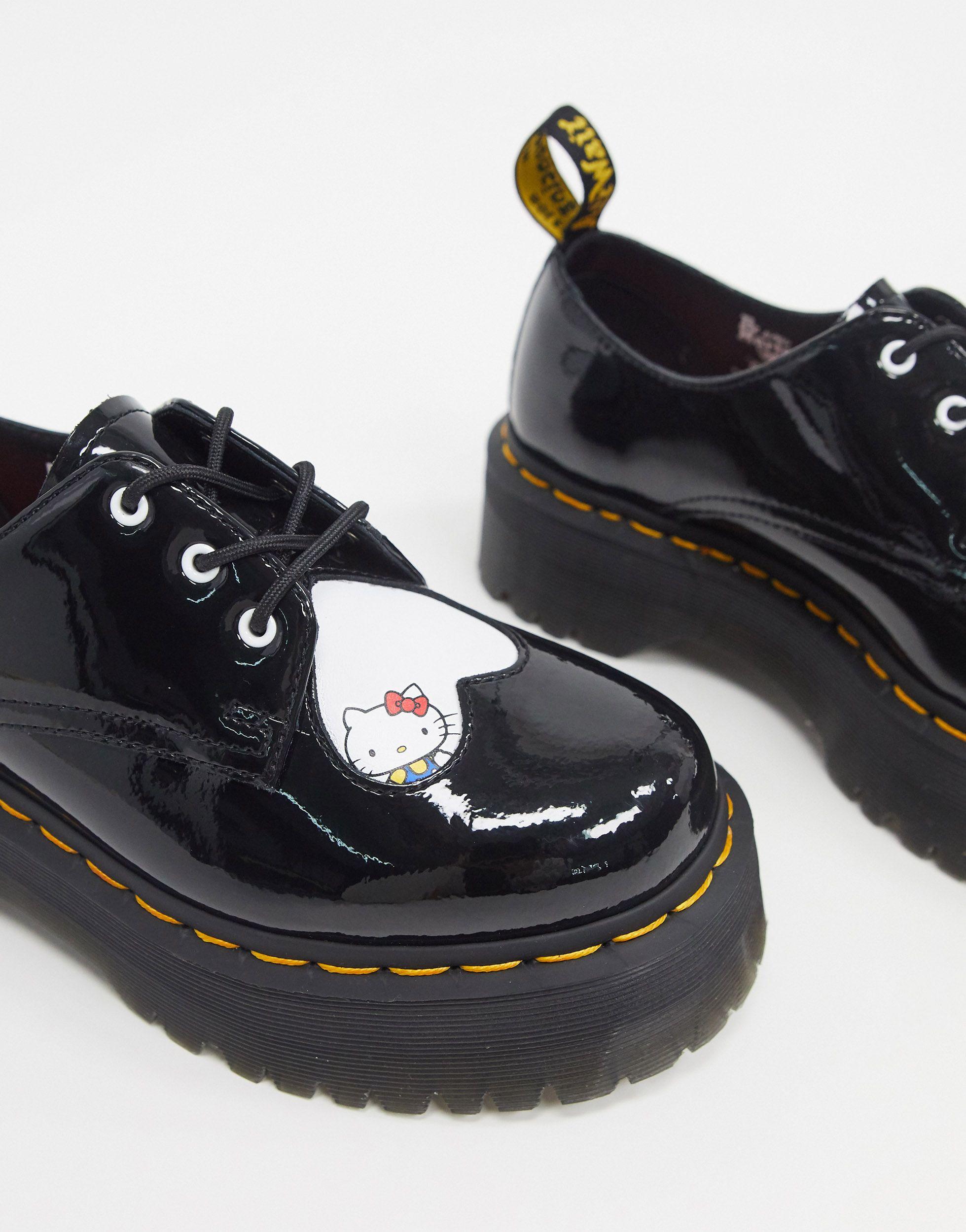 Dr. Martens X Hello Kitty Chunky Shoes in Black | Lyst