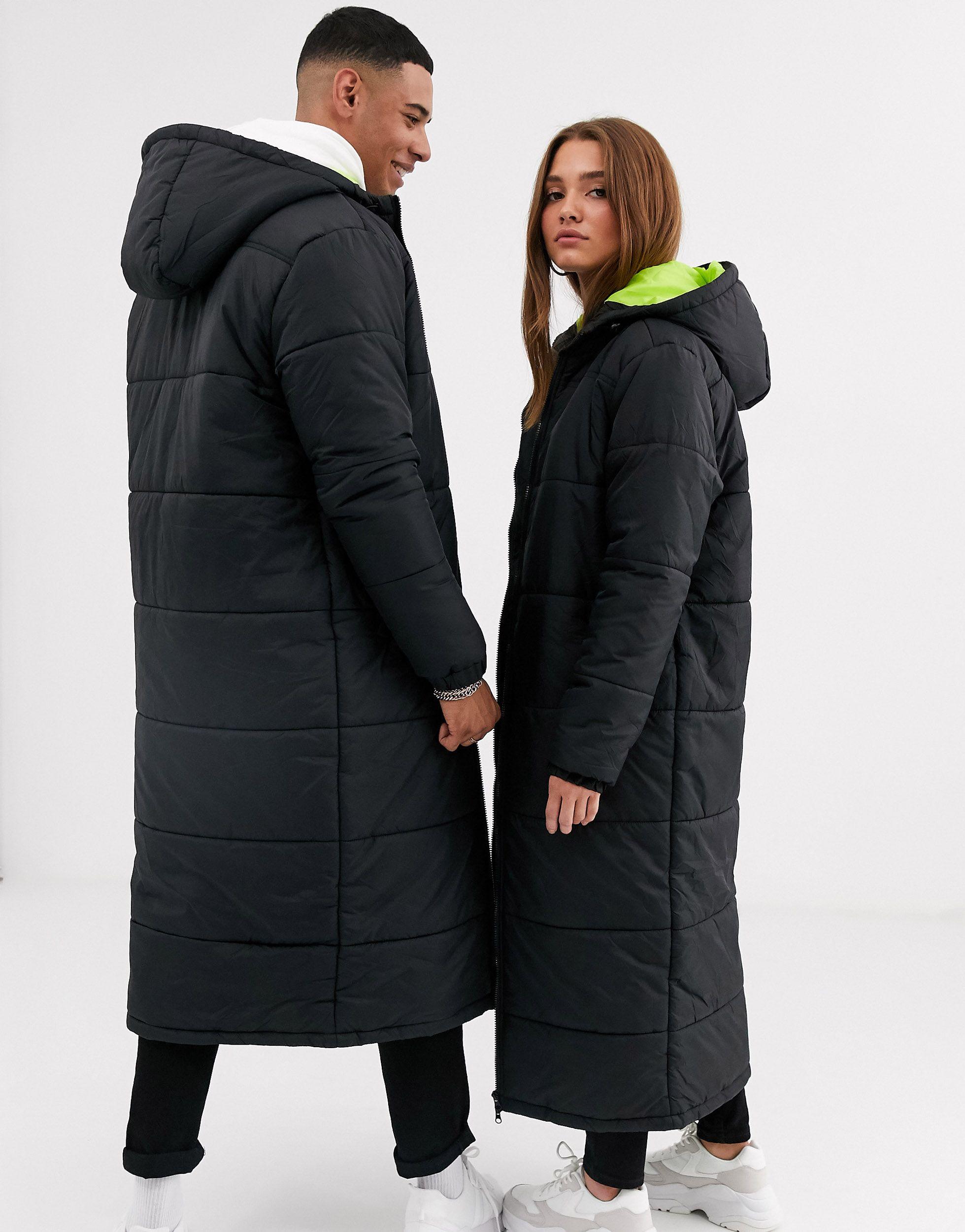 another influence longline quilted jacket