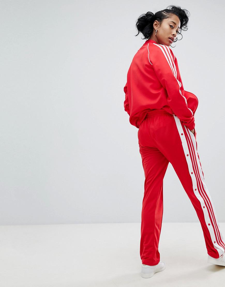 sweater Danish Afford adidas Originals Adicolor Adibreak Popper Pants In Red | Lyst UK
