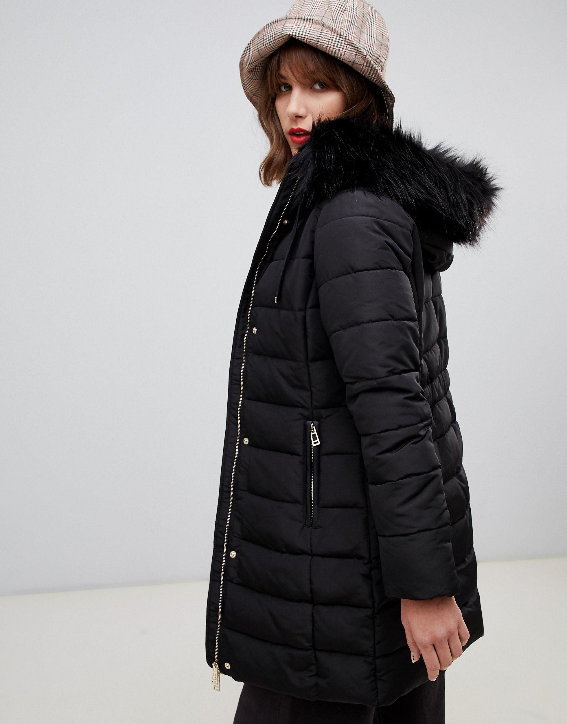 Plum fero largo Stradivarius de color Negro Lyst