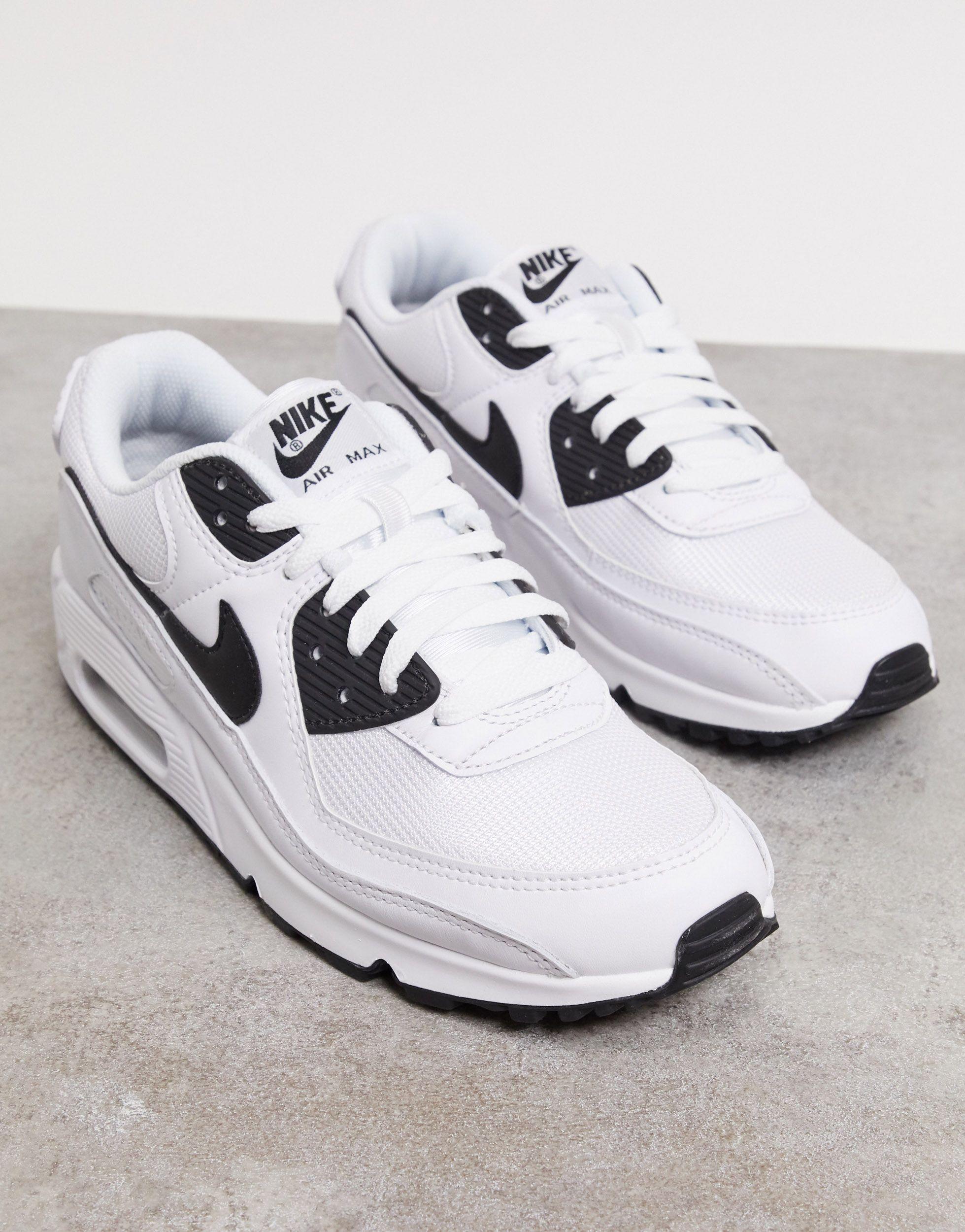 Air Max 90 - Sneakers bianco/neroNike in Gomma da Uomo colore ... Air Max 90 - Sneakers bianco/neroNike in Gomma da Uomo colore ...