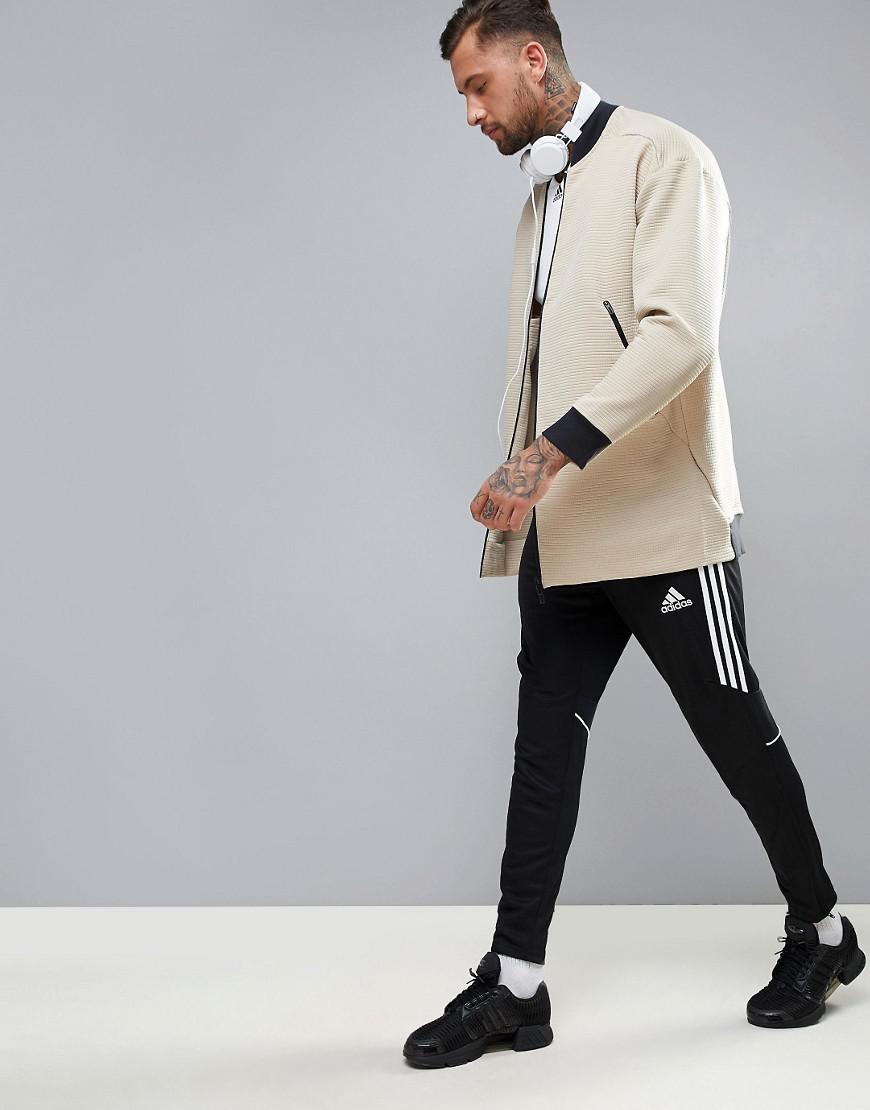 adidas longline bomber jacket