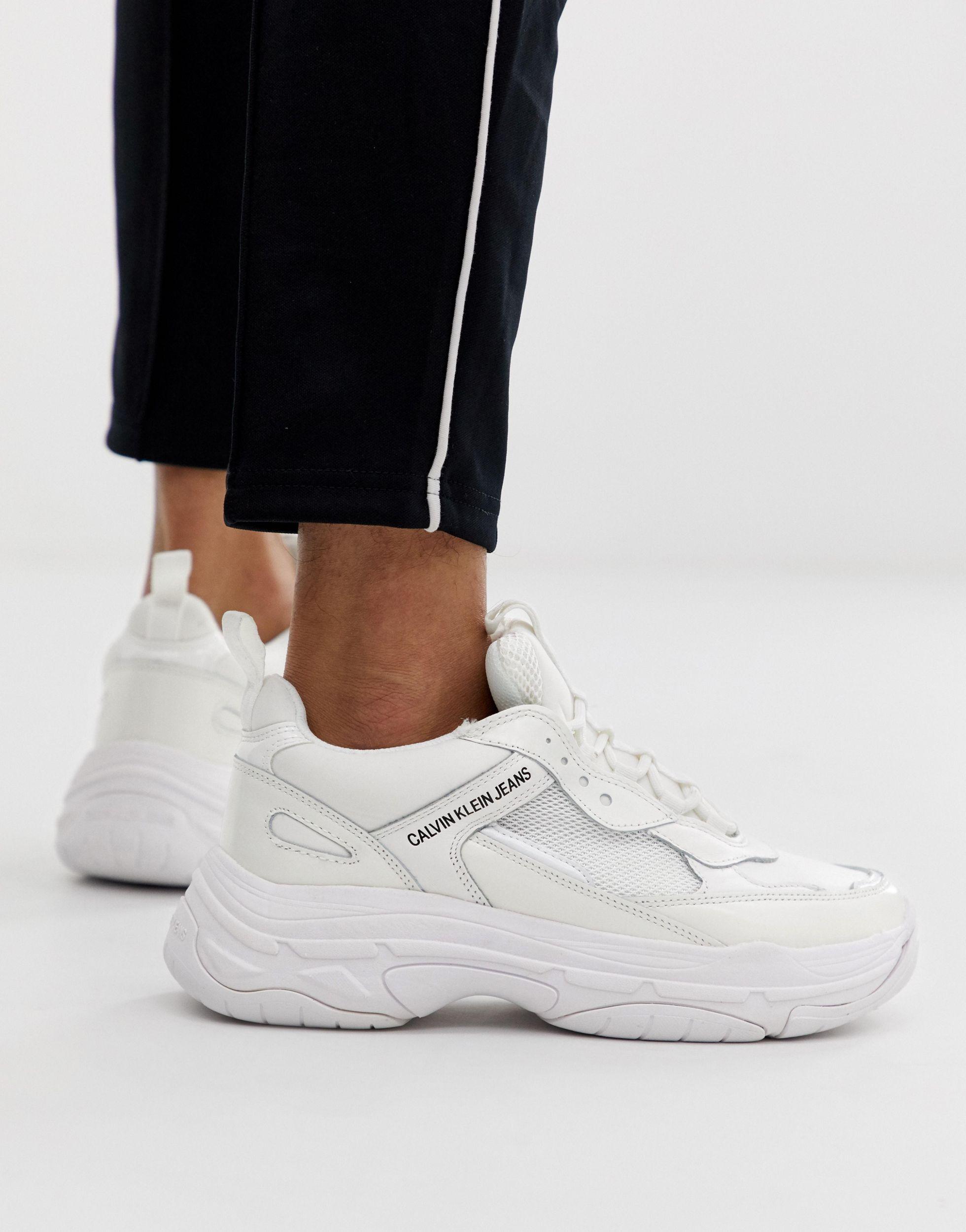 Calvin Klein Marvin Chunky Sole Trainers In White Hot Sale, SAVE 45% -  mpgc.net