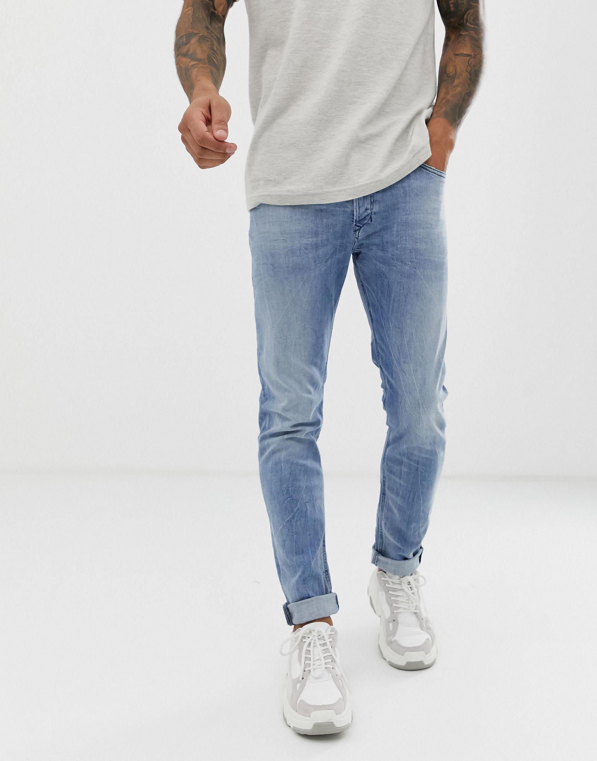 DIESEL Denim Tepphar Slim Carrot Fit Jeans in Blue for Men - Lyst