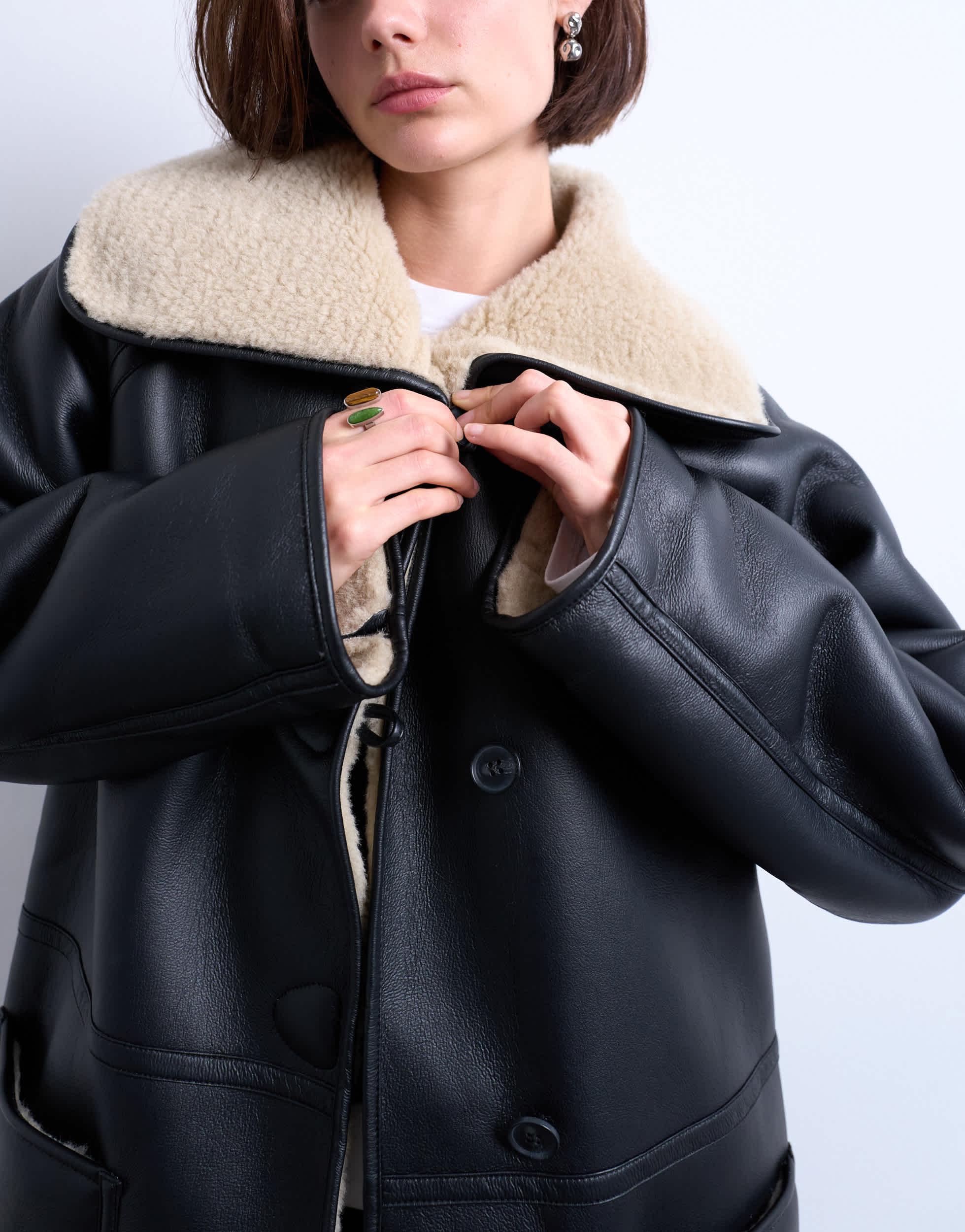 Longline Puffer Jacket Loop Jacket Topshop TOPSHOP Long Coats And