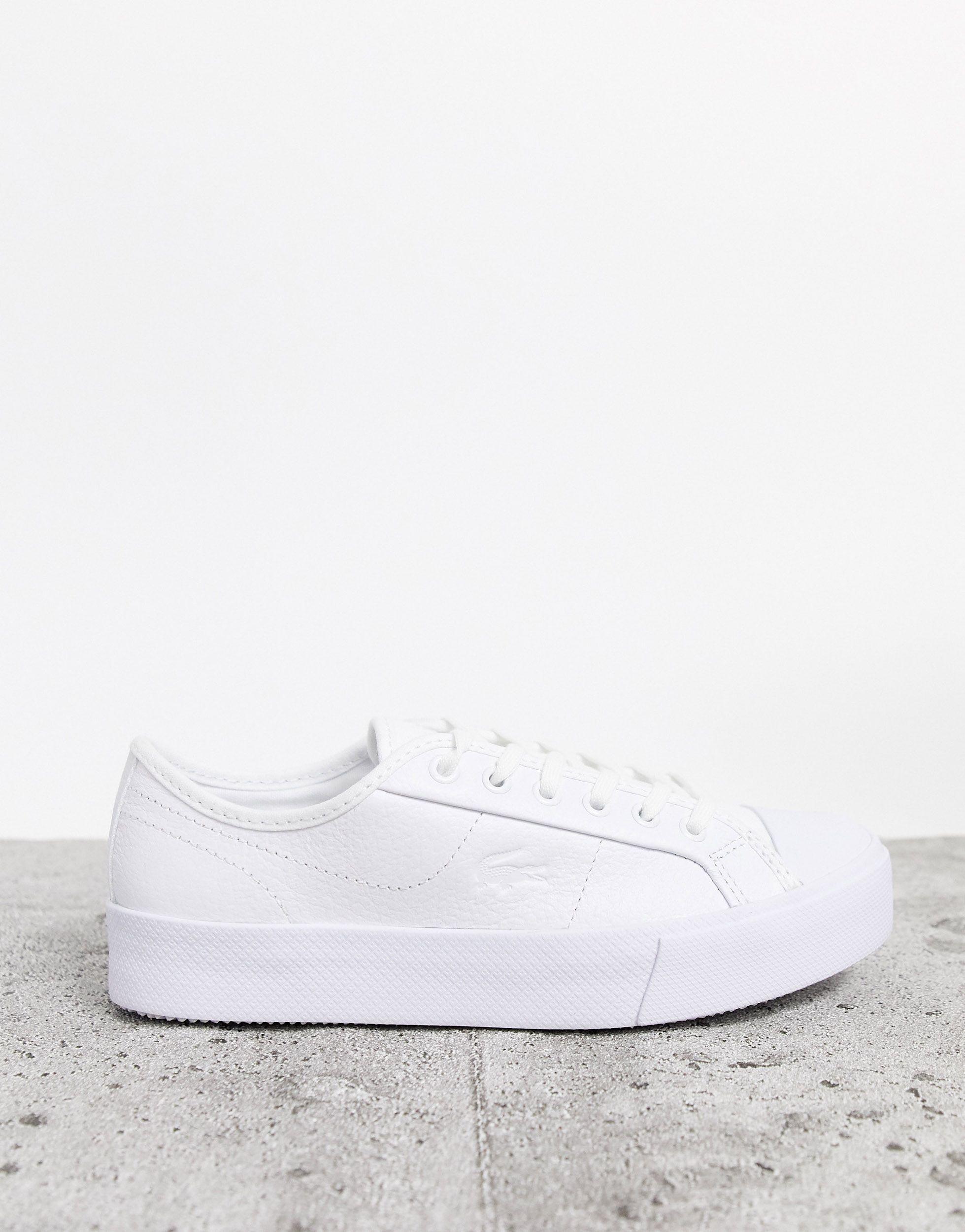 Lacoste Ziane Grand Flatform Sneakers in White | Lyst