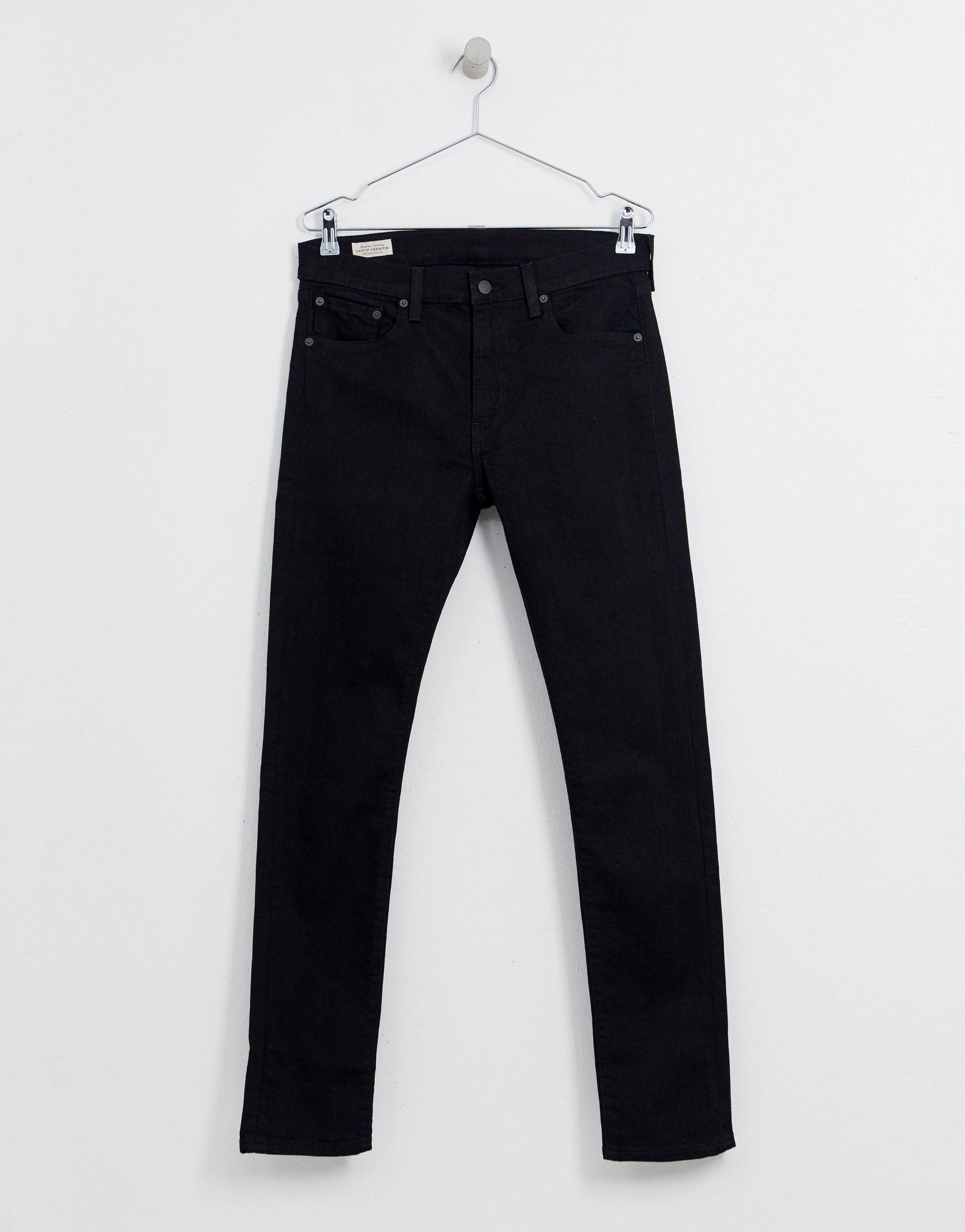 Levi's 519 Extreme Skinny Fit in Black for Men | Lyst