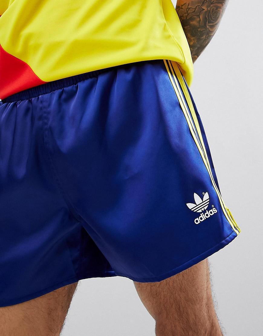 adidas Originals Retro Colombia Football Shorts In Navy Cd6969 in Blue for  Men | Lyst