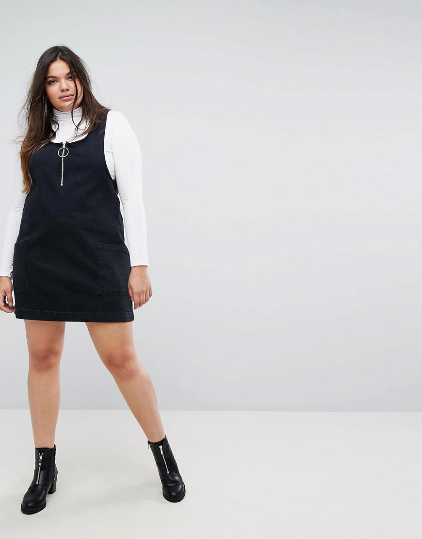 simply be denim pinafore