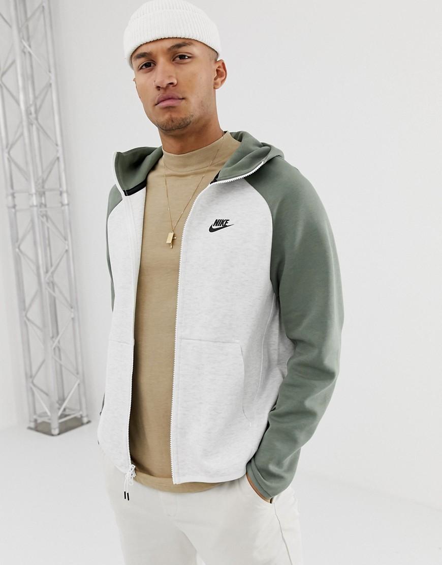 green and grey nike tech