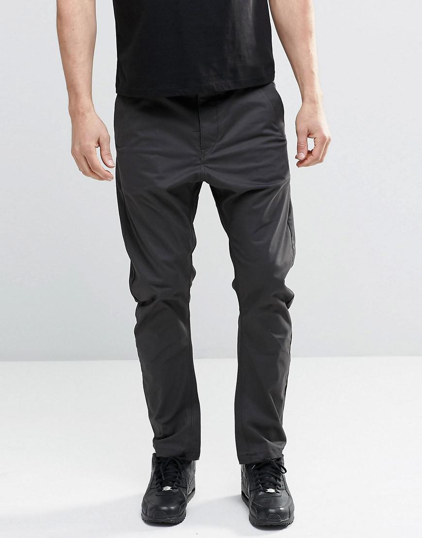 G-Star RAW Cotton Bronson Tapered Chinos in Black for Men | Lyst