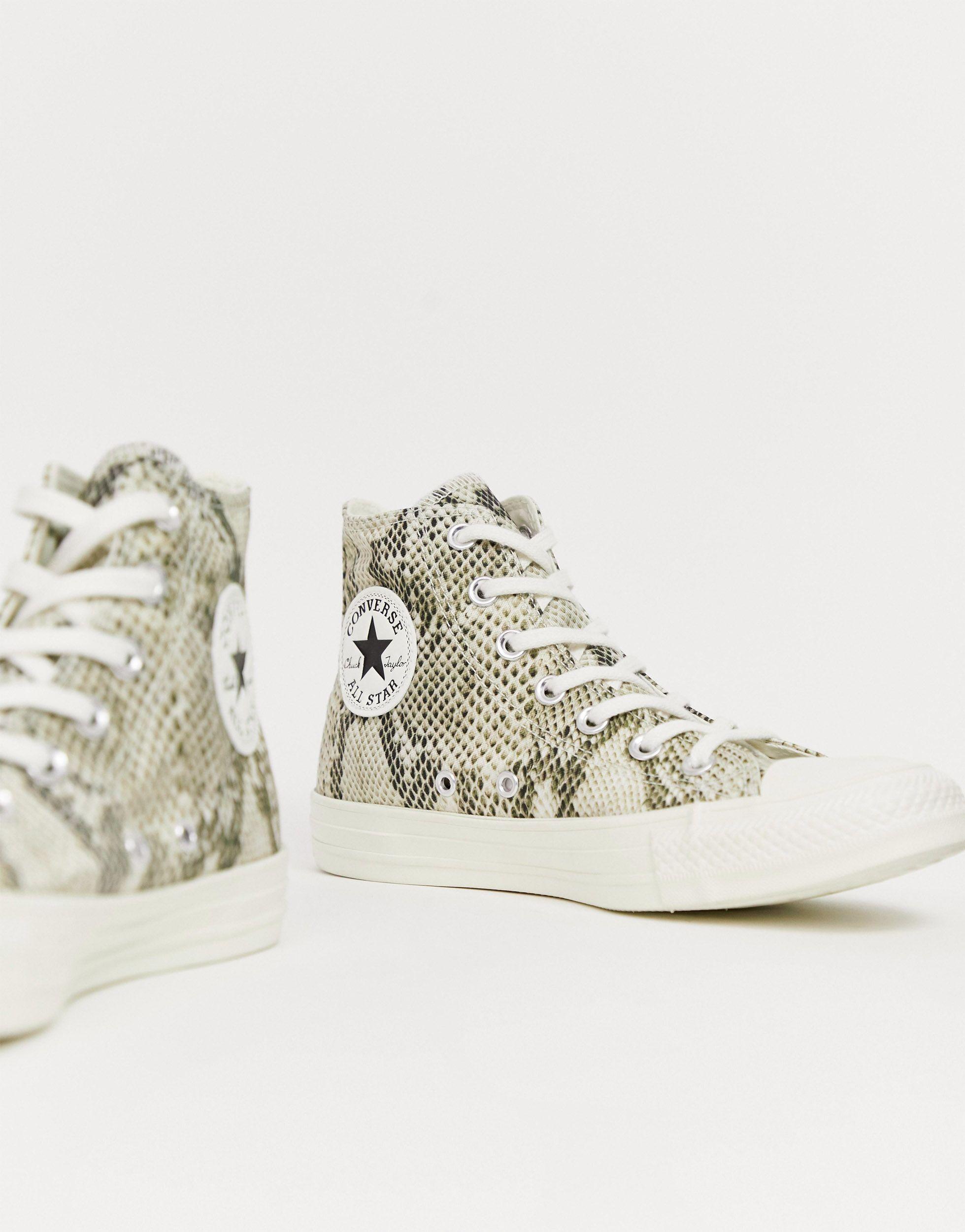 Chuck Taylor Baskets effet serpent Converse en coloris Chuck Taylor Baskets effet serpent Converse en coloris