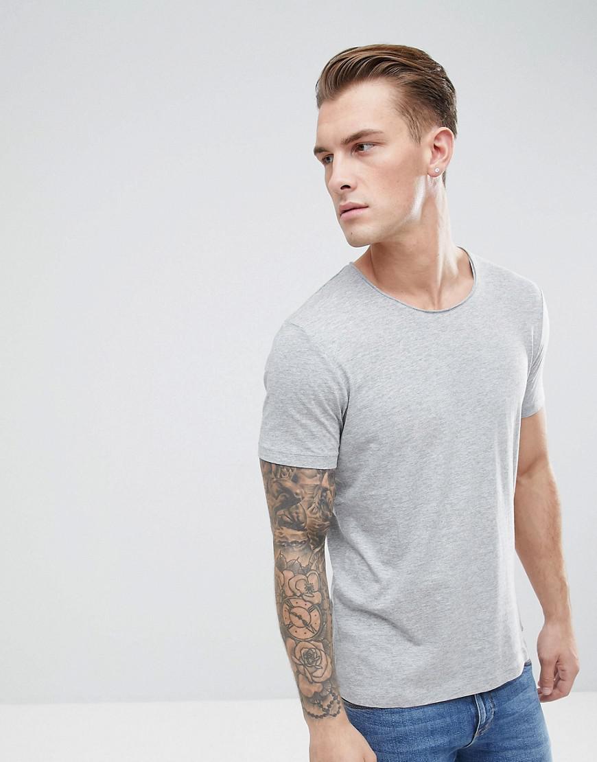 Esprit Cotton Organic T-shirt With Raw Edge in Grey (Grey) for Men | Lyst  Australia