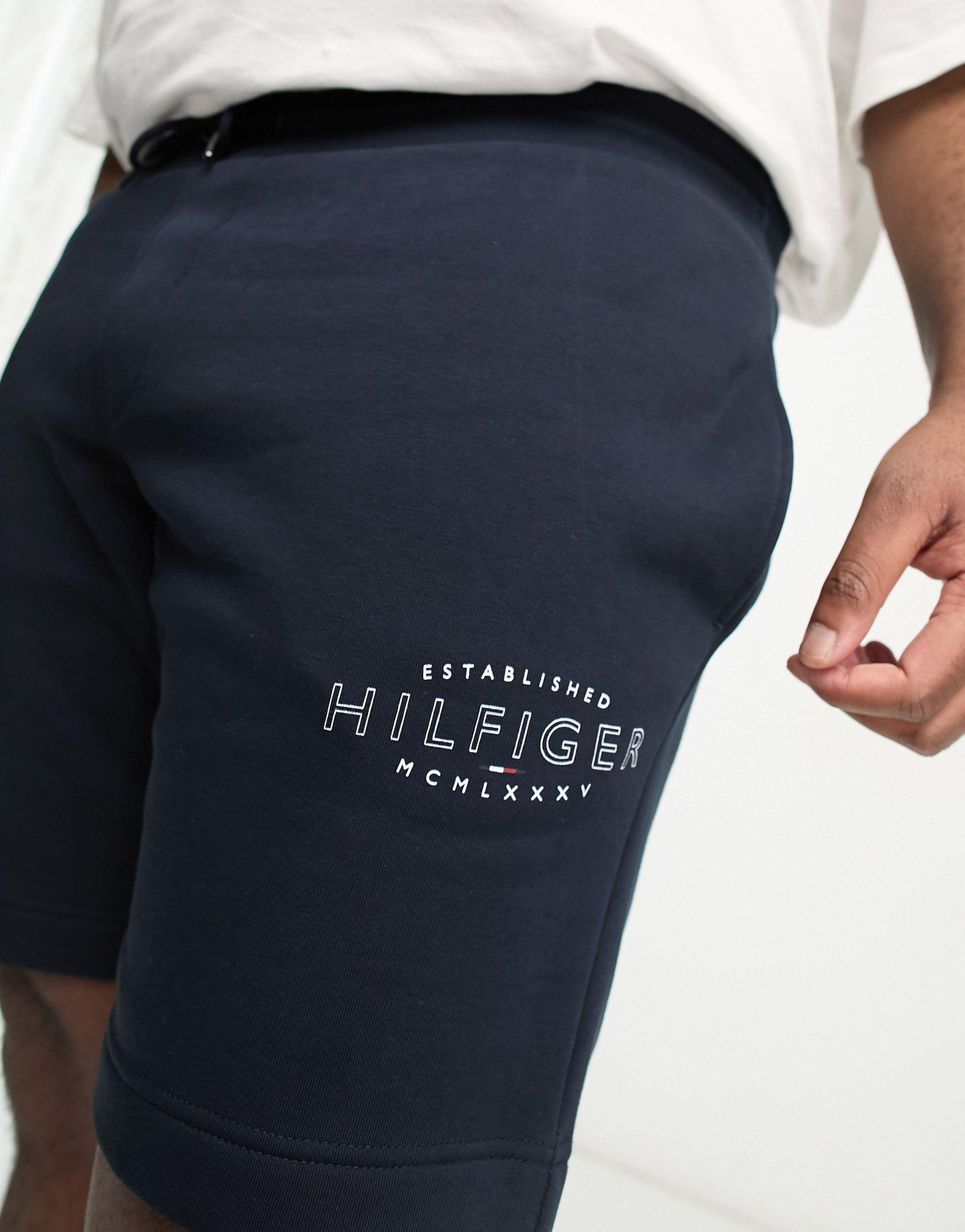 Tommy Hilfiger Big & Tall Curve Logo Shorts in Blue for Men | Lyst