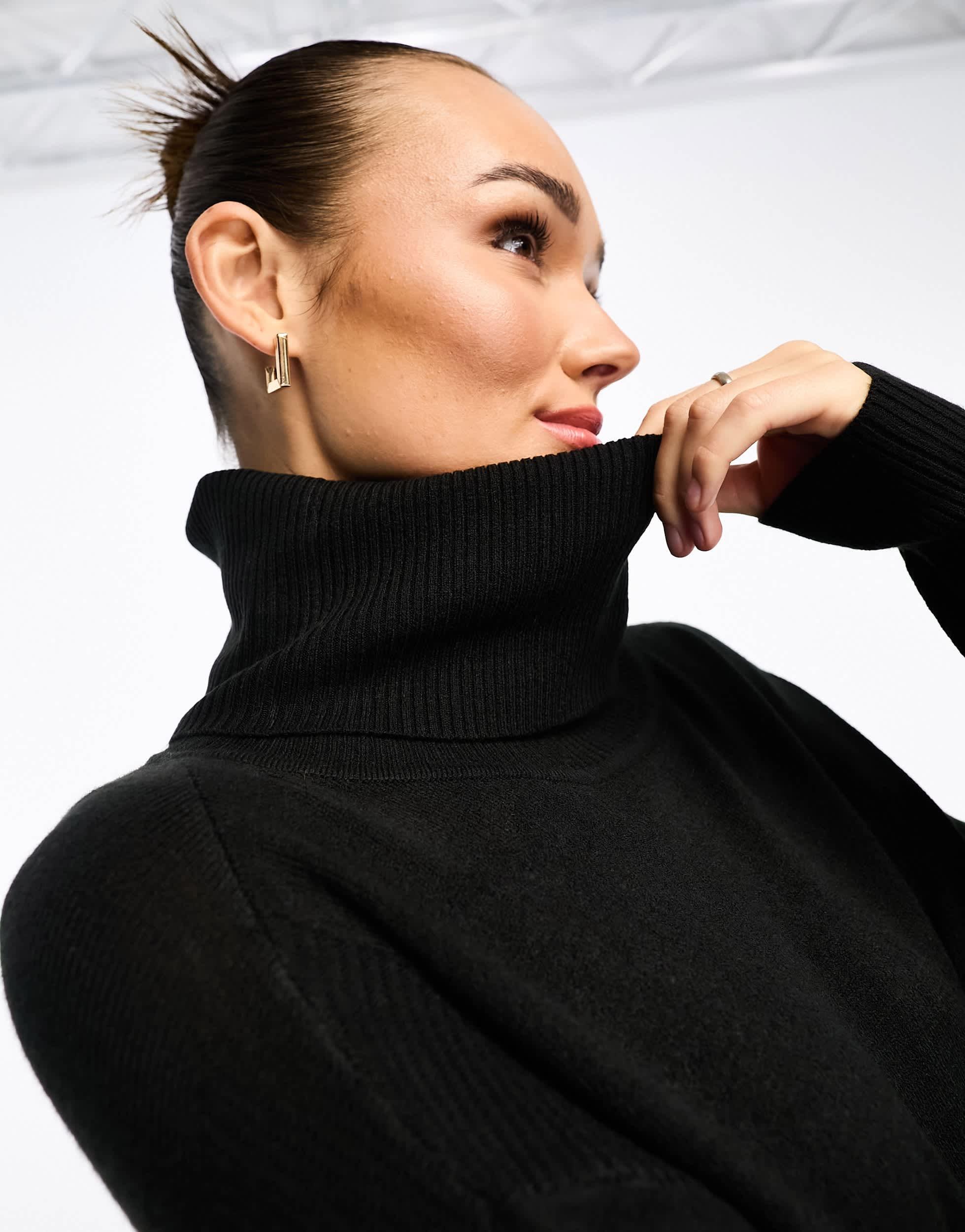French connection black turtleneck deals