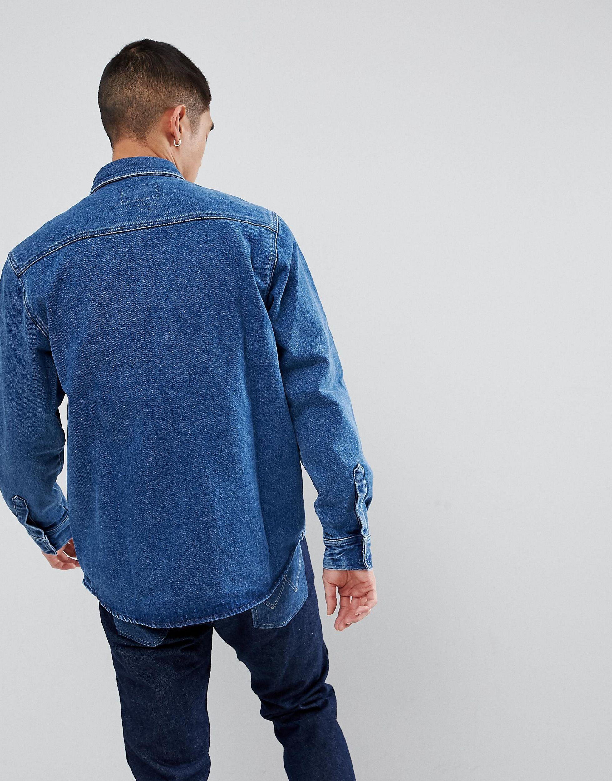 Carhartt WIP Salinac Denim Shirt Jacket in Blue for Men | Lyst