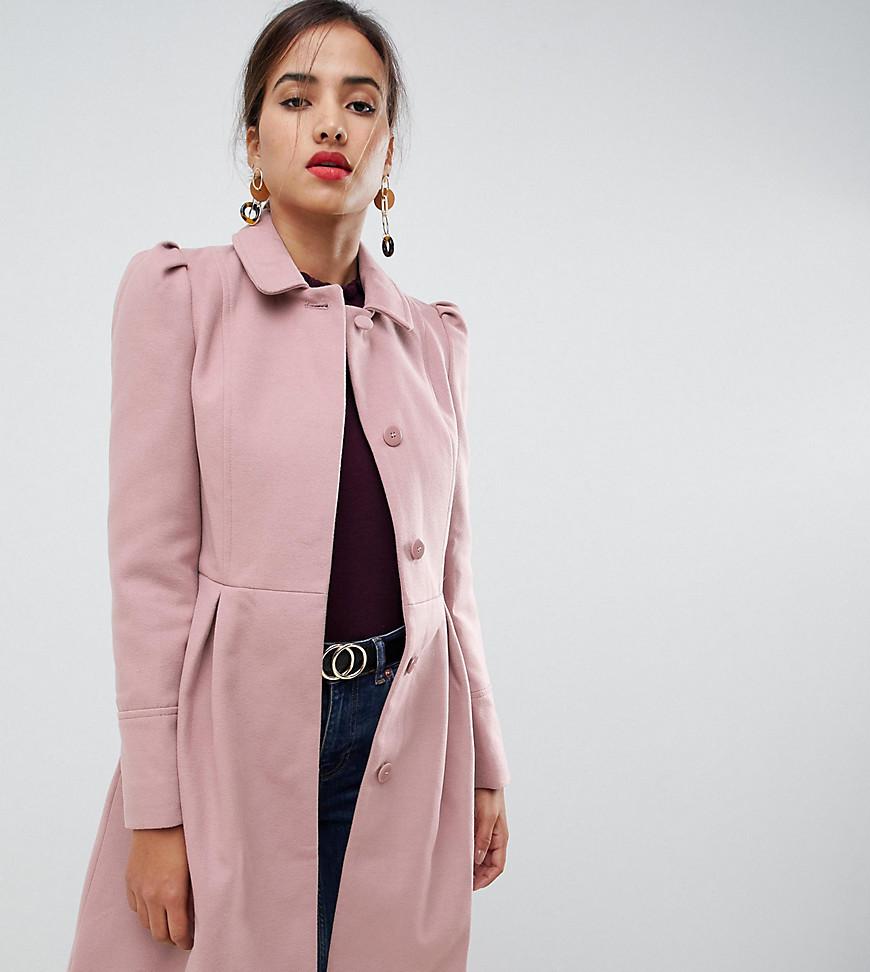 Oasis Ausgestellter Mantel in Rosa in Pink | Lyst DE