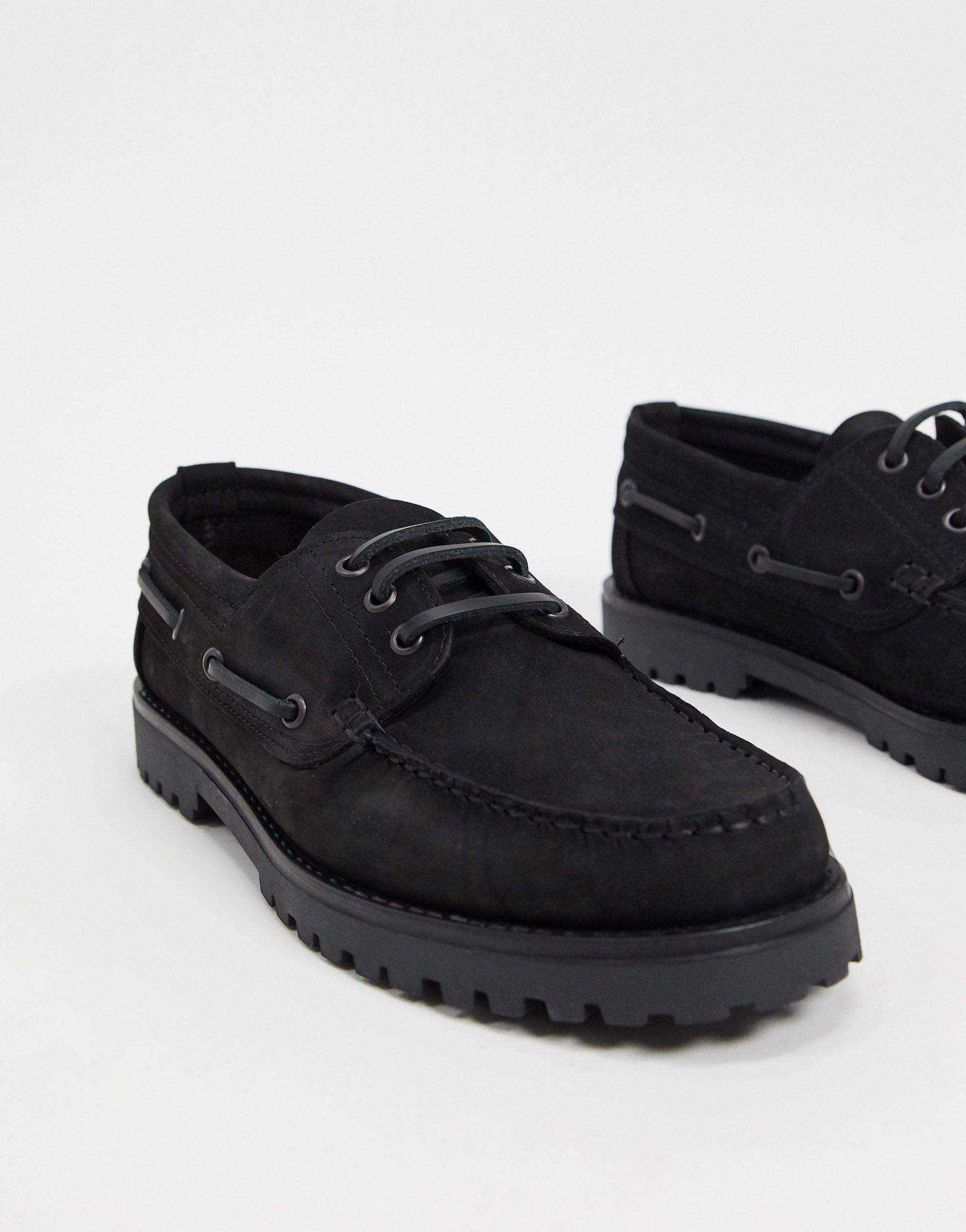 chunky sole boat shoe