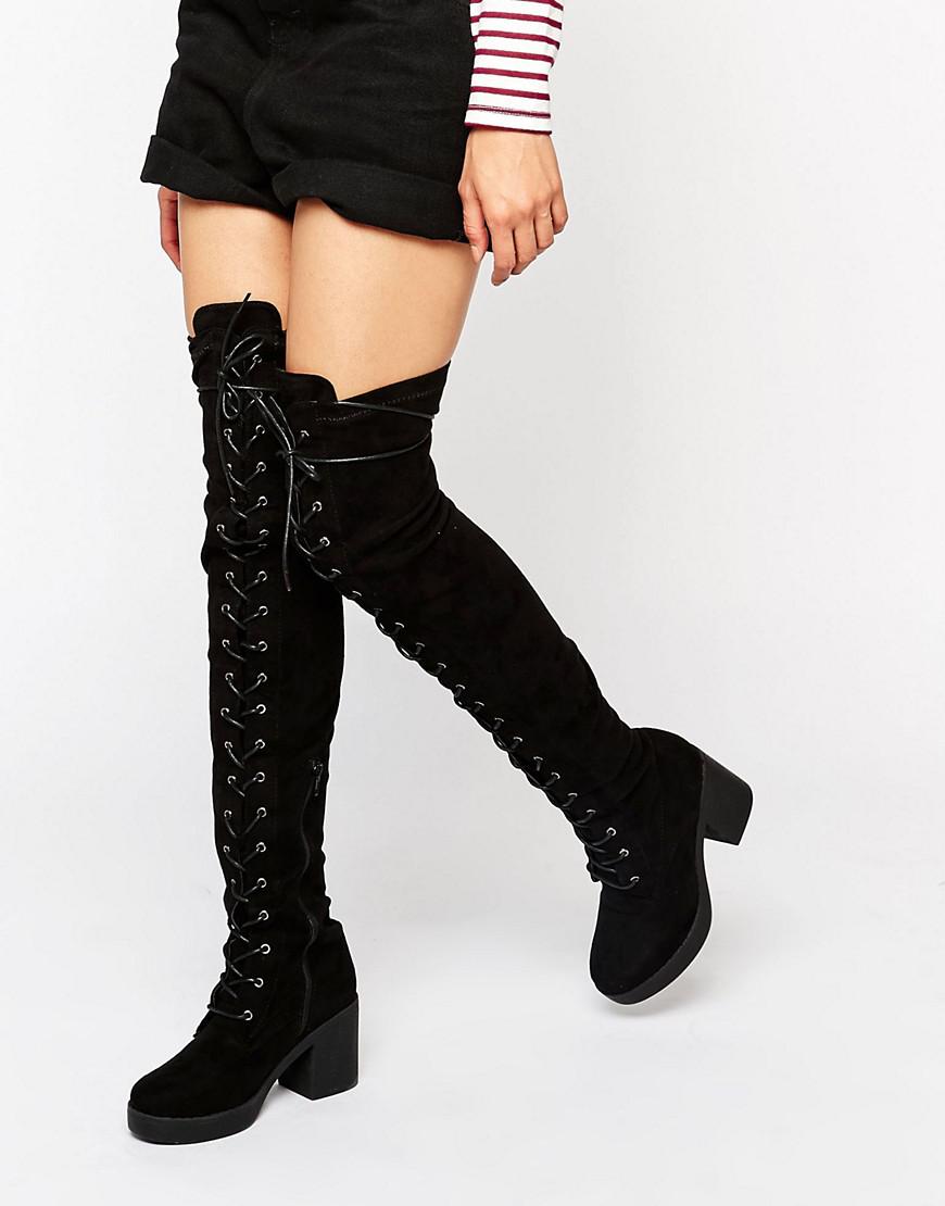 truffle collection thigh high boots