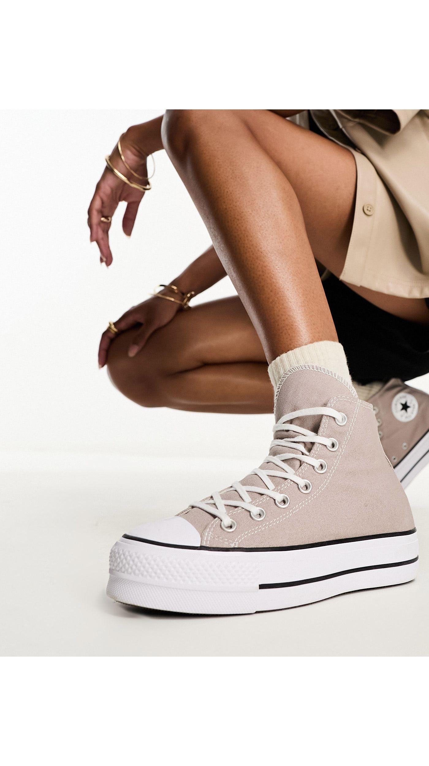 Converse Chuck Taylor All Star Lift Platform Hi Sneakers in White | Lyst