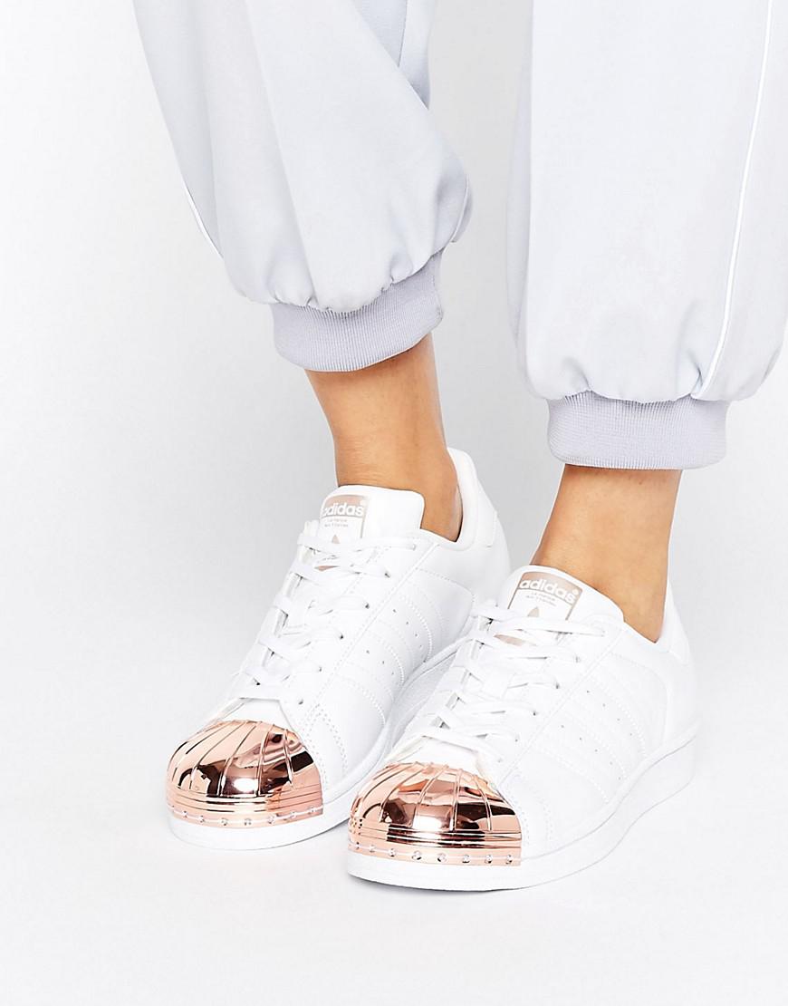 superstar trainers rose gold