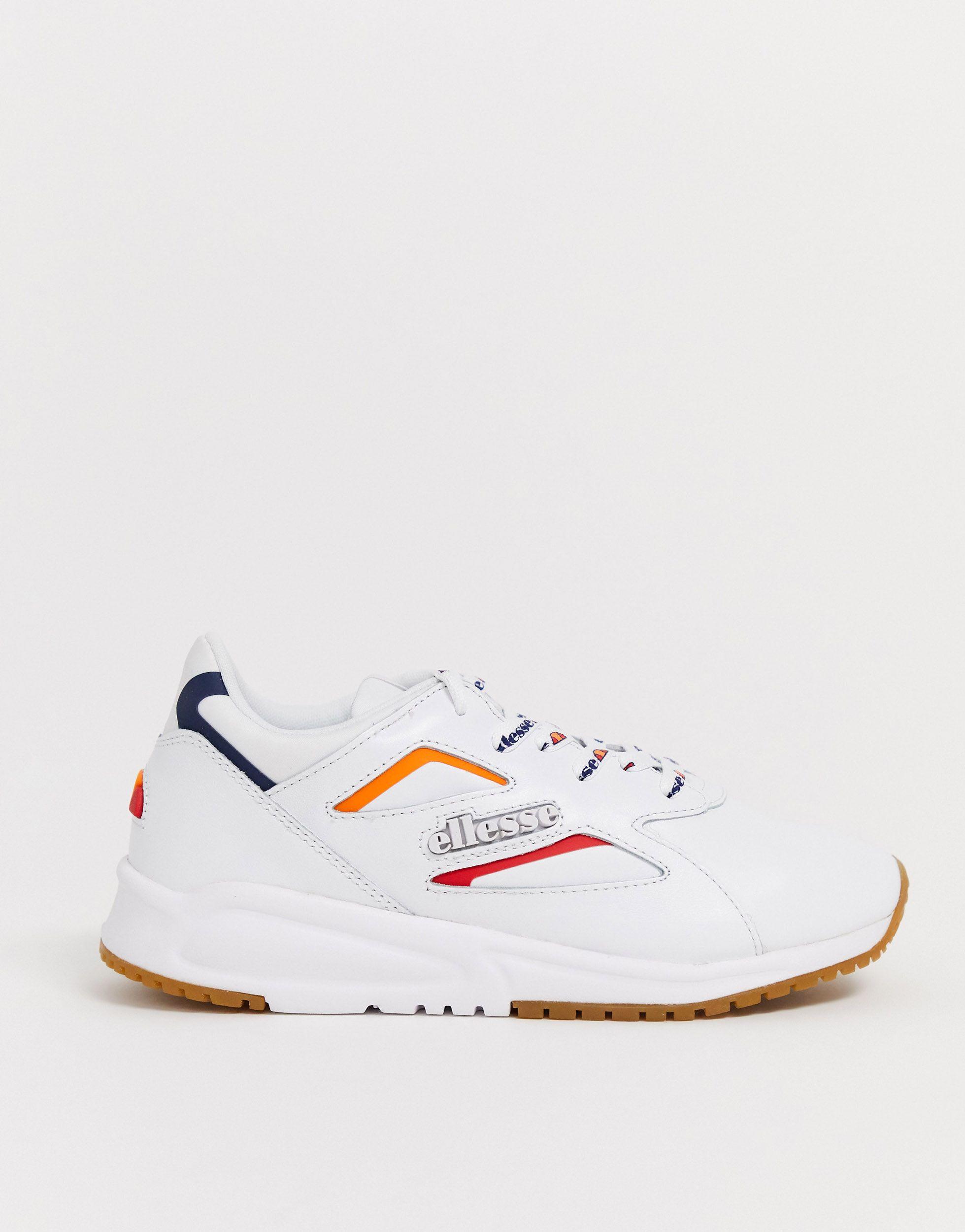 ellesse contest leather trainers