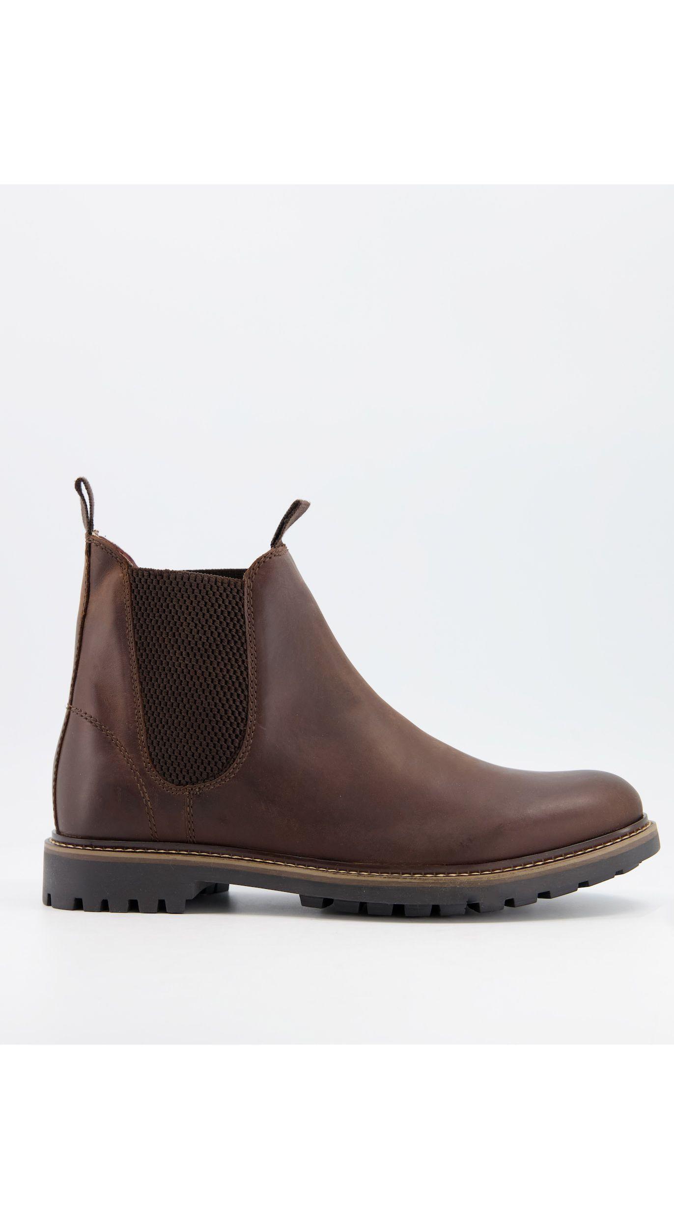 Botas chelsea marrones con suela gruesa Schuh de Cuero de color Marrón para  hombre | Lyst