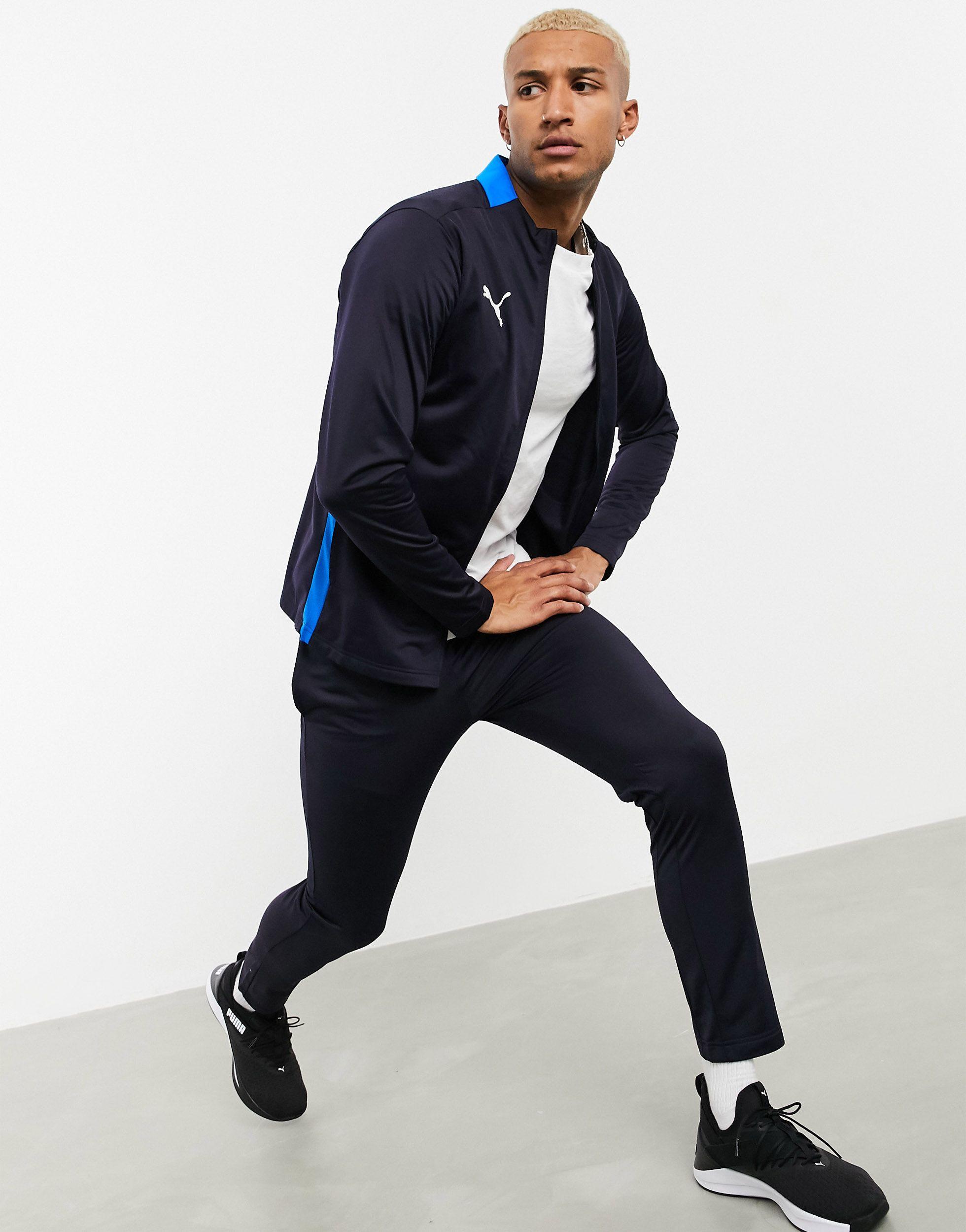 PUMA Football Tracksuit in Blue for Men | Lyst