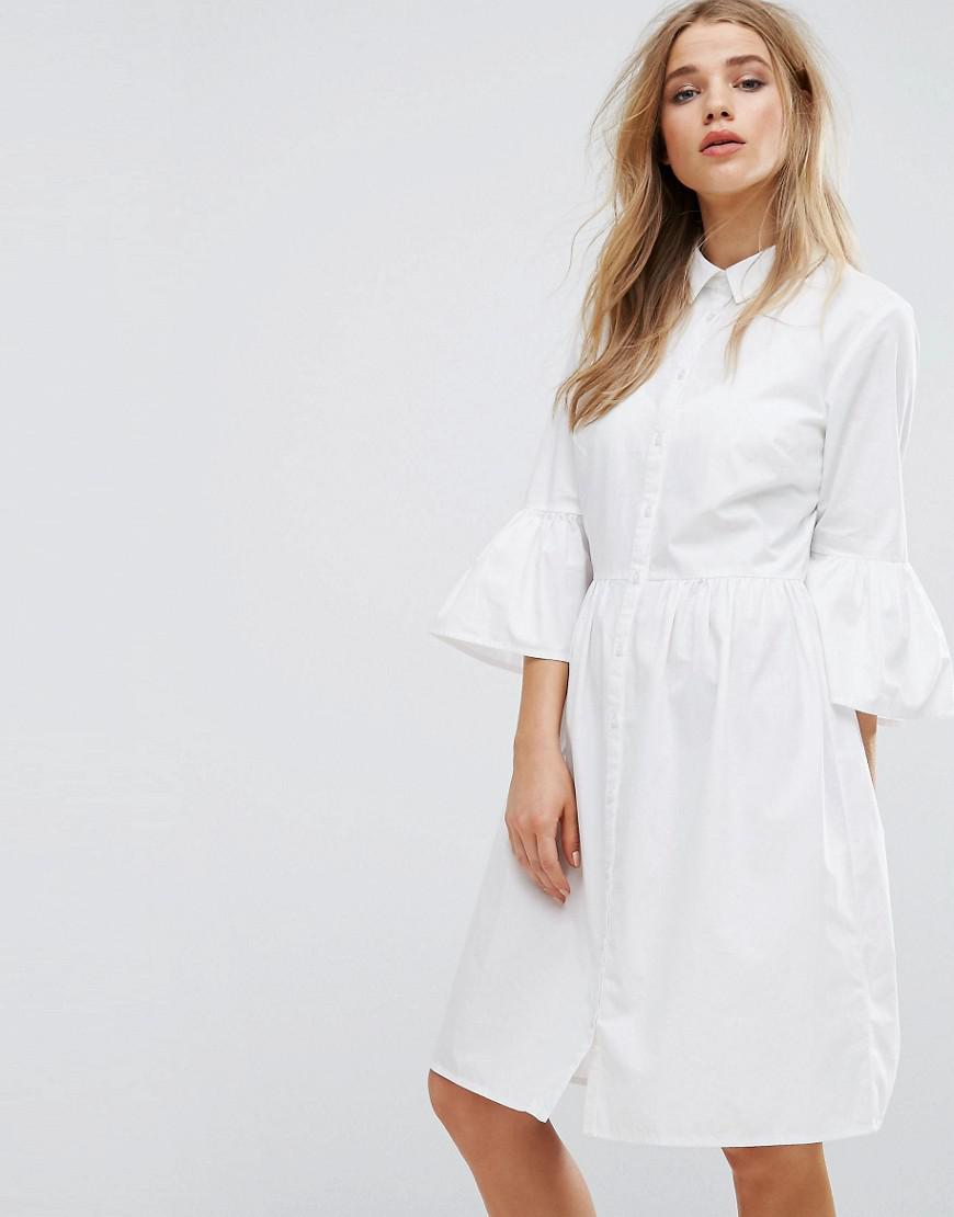 new look white shirt dress