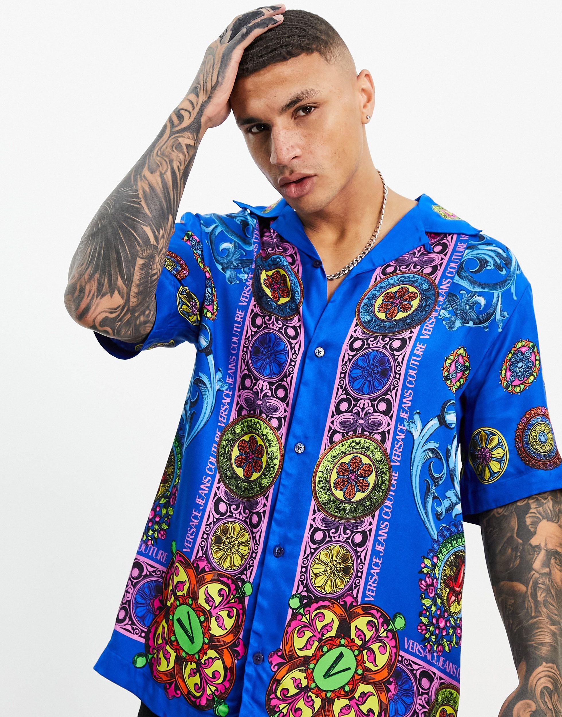 winter Verkeersopstopping Faculteit Versace Jeans Couture Barok Overhemd Met Korte Mouwen in het Blauw voor heren | Lyst NL winter Verkeersopstopping Faculteit Versace Jeans Couture Barok Overhemd Met Korte Mouwen in het Blauw voor heren | Lyst NL