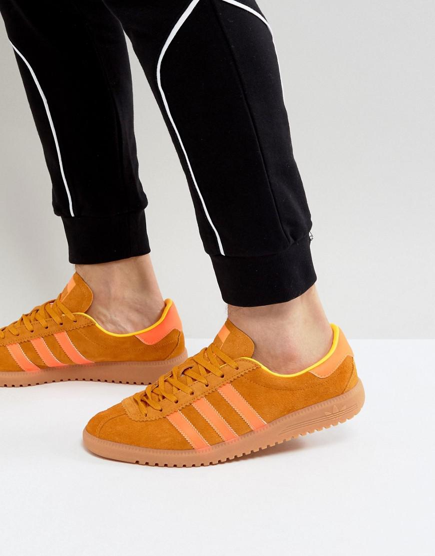 Mamut Derechos de autor té adidas Originals Bermuda Sneakers In Orange Bb5270 for Men | Lyst