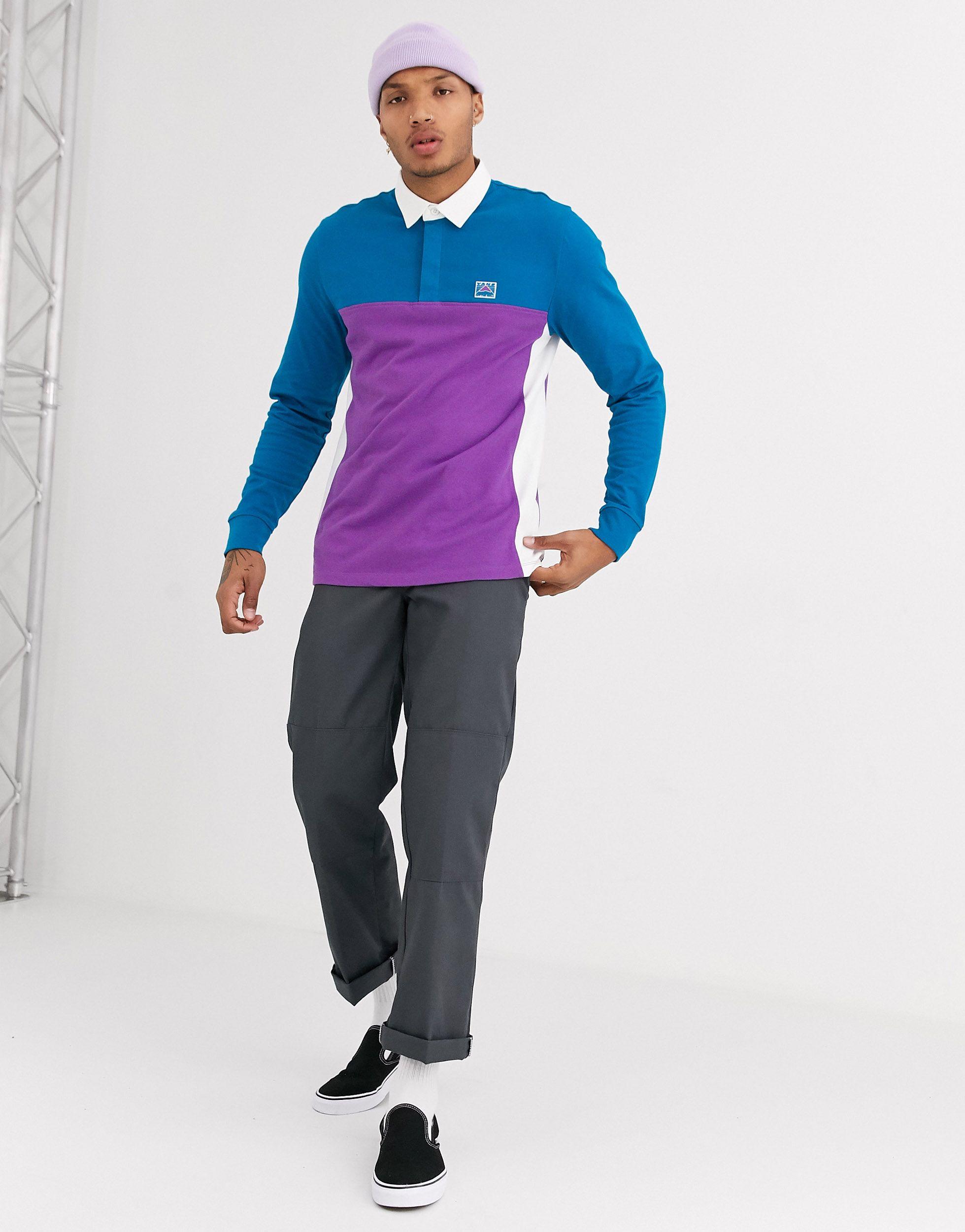 Vans Hi-point Colorblock Rugby Long-sleeved Polo in Black for Men | Lyst  Australia