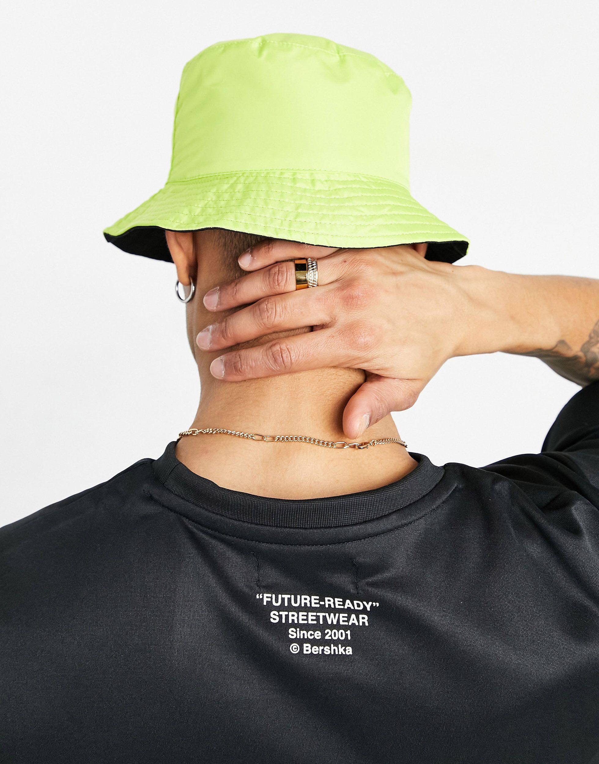 Cappello da pescatore verde da Uomo di Bershka in Nero | Lyst