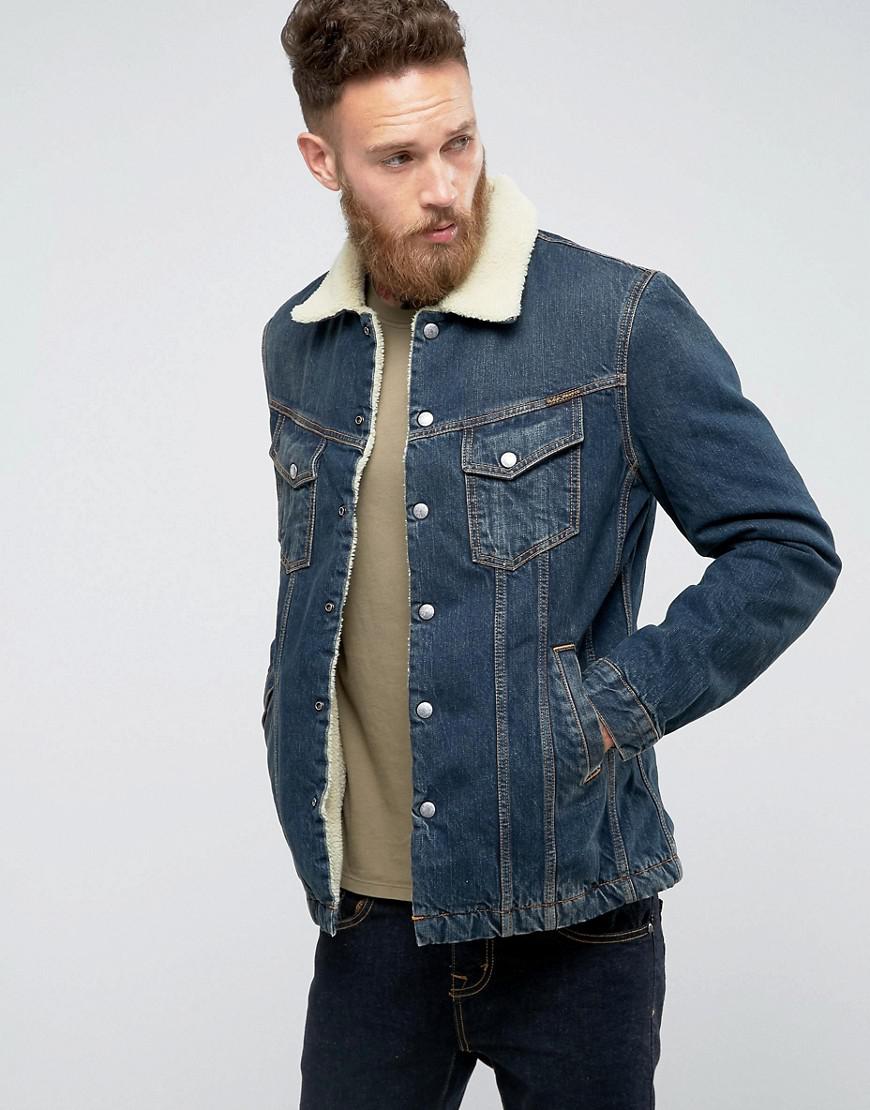 Nudie Jeans Co Lenny Denim Jacket Indigo Steel in Navy (Blue) for Men - Lyst