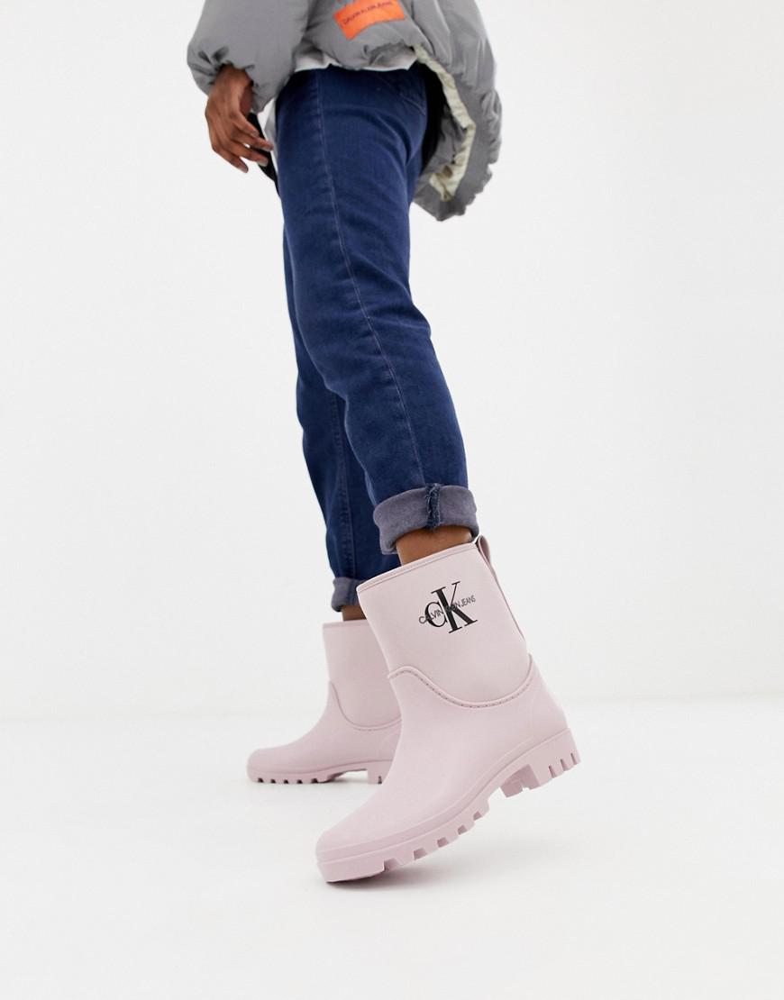 calvin klein wellington boots