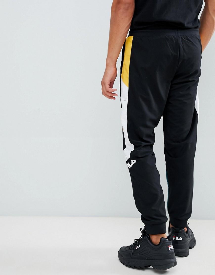 Black Line Beckham Pannelled Track Sweatpants In Black for Men - Lyst